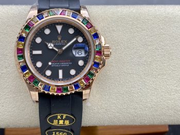 Yacht-Master 42mm Rainbow Bezel – 1:1 Superclone Everose Gold