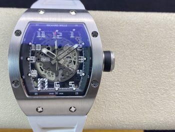 Richard Mille RM010 White Strap Skeleton Dial — Automatic Watch 1:1 Superclone