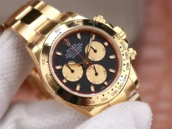 ROLEX DAYTONA 116508 YELLOW GOLD ORIGINAL CAL.4130 MOVEMENT 904L ST 1:1 Superclone detail 2