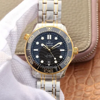 Omega Seamaster 300M Co-Axial Master Inter-Gold 1:1 Superclone detail 2