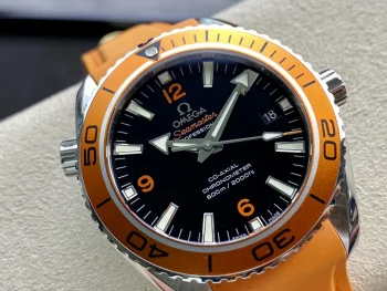 Omega Planet Ocean Sea Orange 42mm 1:1 Superclone detail 2
