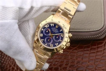ROLEX COSMOGRAPH DAYTONA YELLOW GOLD ORIGINAL CAL.4130 1:1 Superclone detail 2