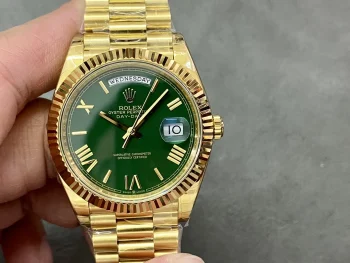 Day Date Rolex Weekly Journal 18K Yellow Gold Plated counter weight