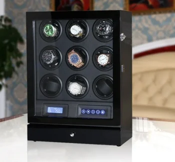 Luxury Automatic Watch Winder With Mabuchi Motor LCD Touch Screen and Remote