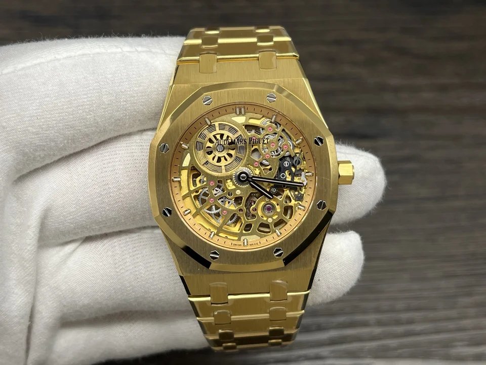Audemars Piguet Royal Oak Skeleton Yellow Gold – 1:1 Superclone