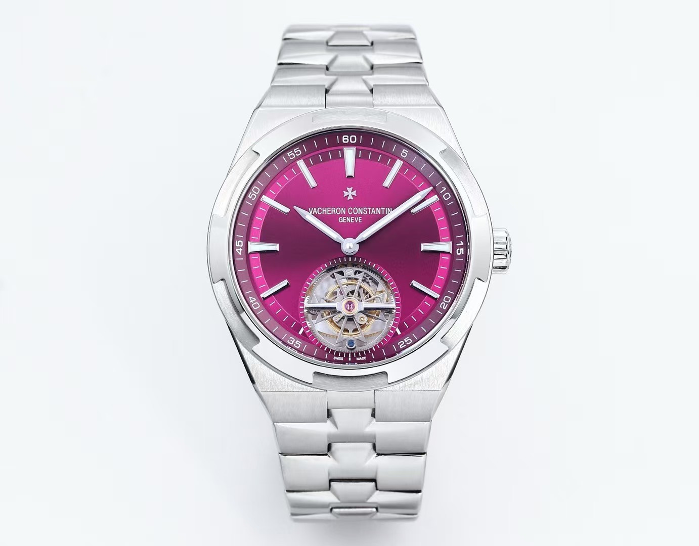 Vacheron Constantin Overseas Stainless steel Blue 42.5X13.5 mm Tourbillon Configuration 5D7513 1:1 Superclone