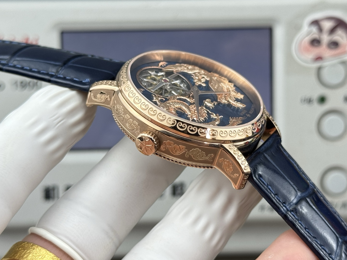 10128-bb74f89dd39fd9beaf2d7d05d54e2198d071060e9f529c4a2d964cd15373a657 Vacheron Constantin Traditionnelle Rose-gold tone Black dial 41 mm Tourbillon Manual-wind ANT Factory Configuration F0C47A 1:1 Superclone