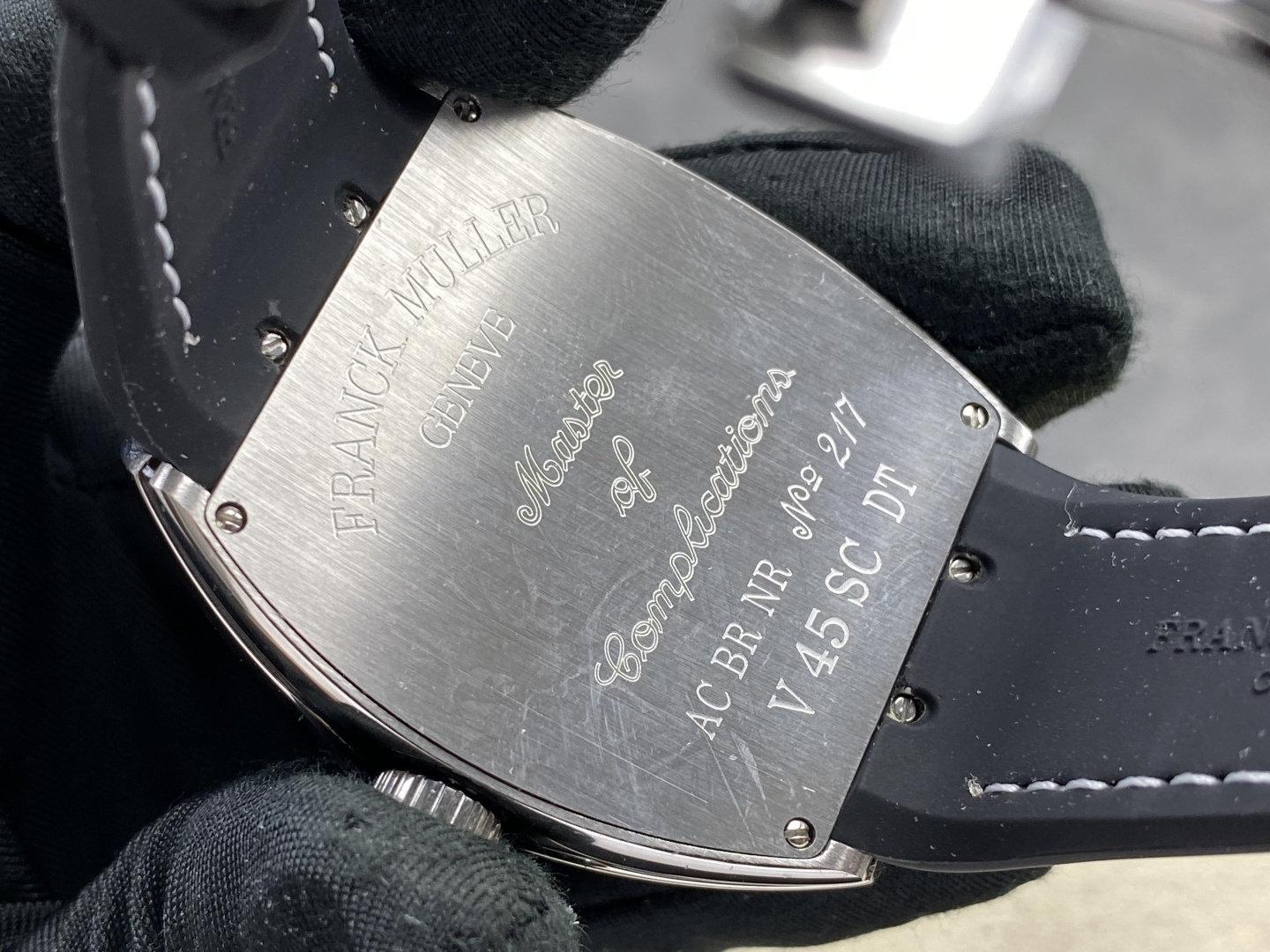 9744-a34a4542edd35be455fc5ee83866e986de85bf4a27b966e0f05b0fbf0552a271 Franck Muller Vanguard V45 Carbon composite 45 mm ABF Factory Configuration 560A0D 1:1 Superclone