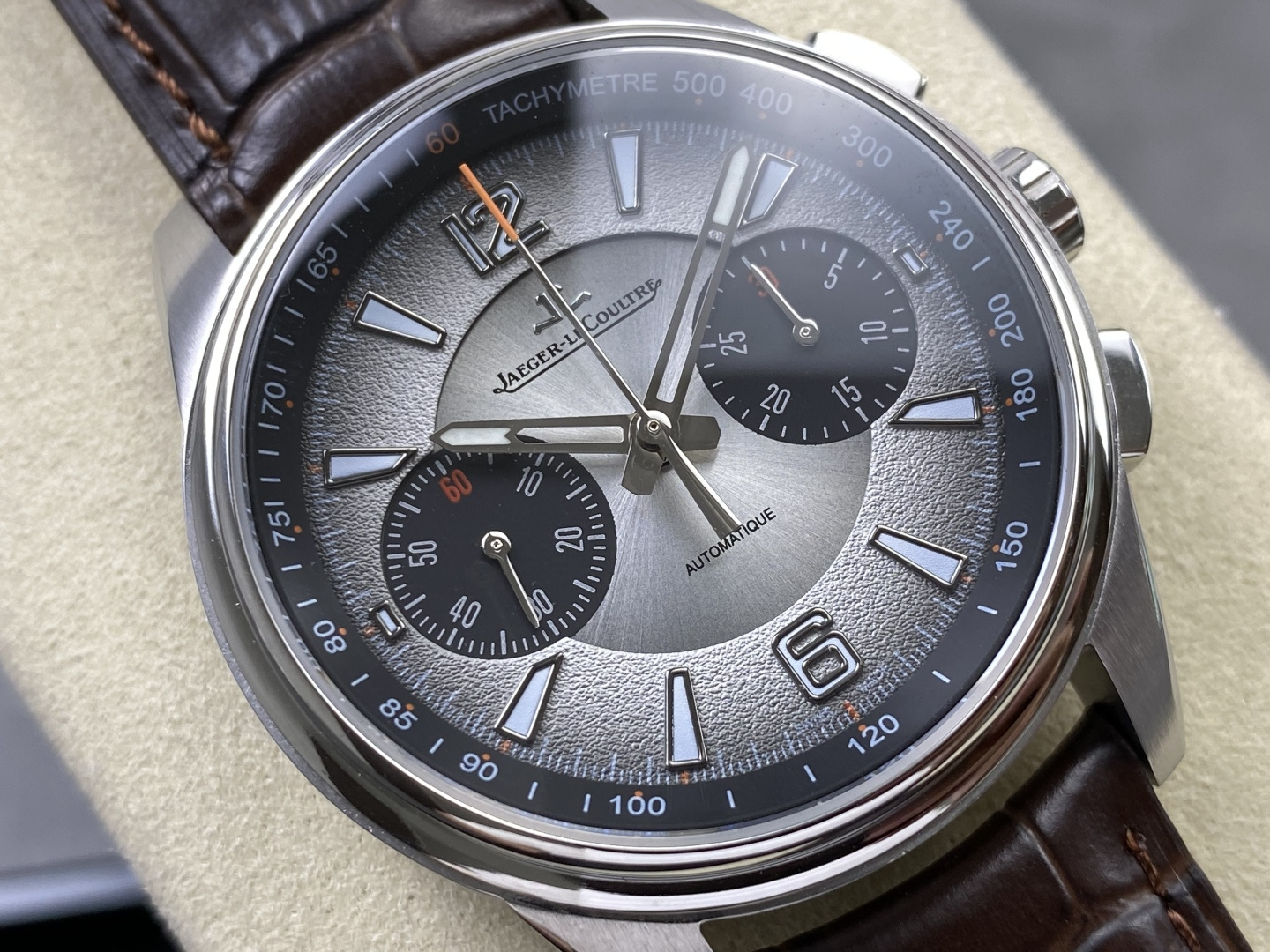 1464-6eba64cf9cf29f5d81df98857bb4d79409514cc1a16544446d6c99f6eda295ac Jaeger-LeCoultre Polaris Stainless steel 42 mm Chronograph KR Factory Configuration B28DA4 1:1 Superclone