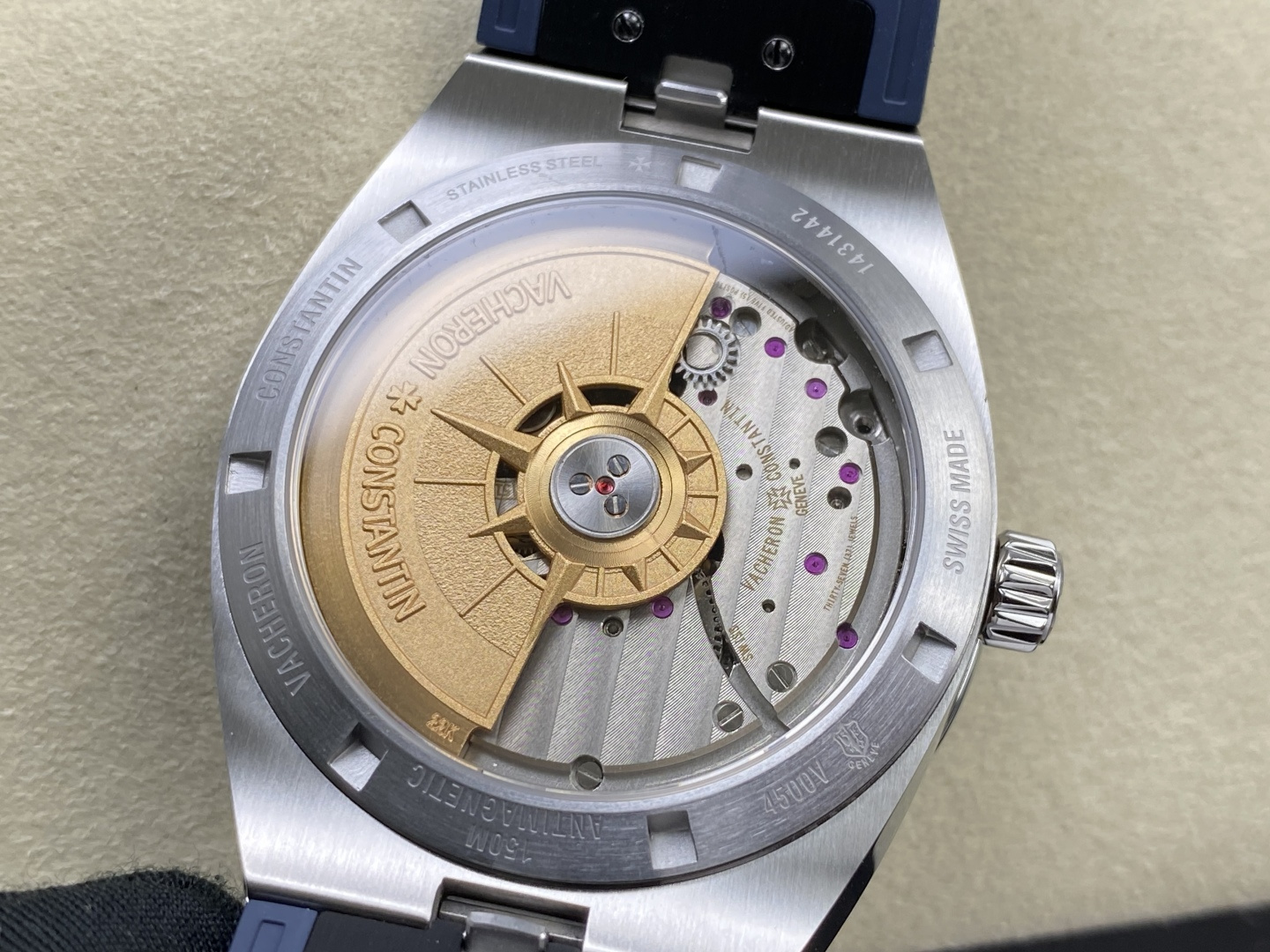 1931-1a81fb8dd5129cb3e60cc6cbe0a90651b2591ef725b899c0f398dc7dcd8f98a4 Vacheron Constantin Overseas Stainless steel 41 mm Configuration 5375EE 1:1 Superclone