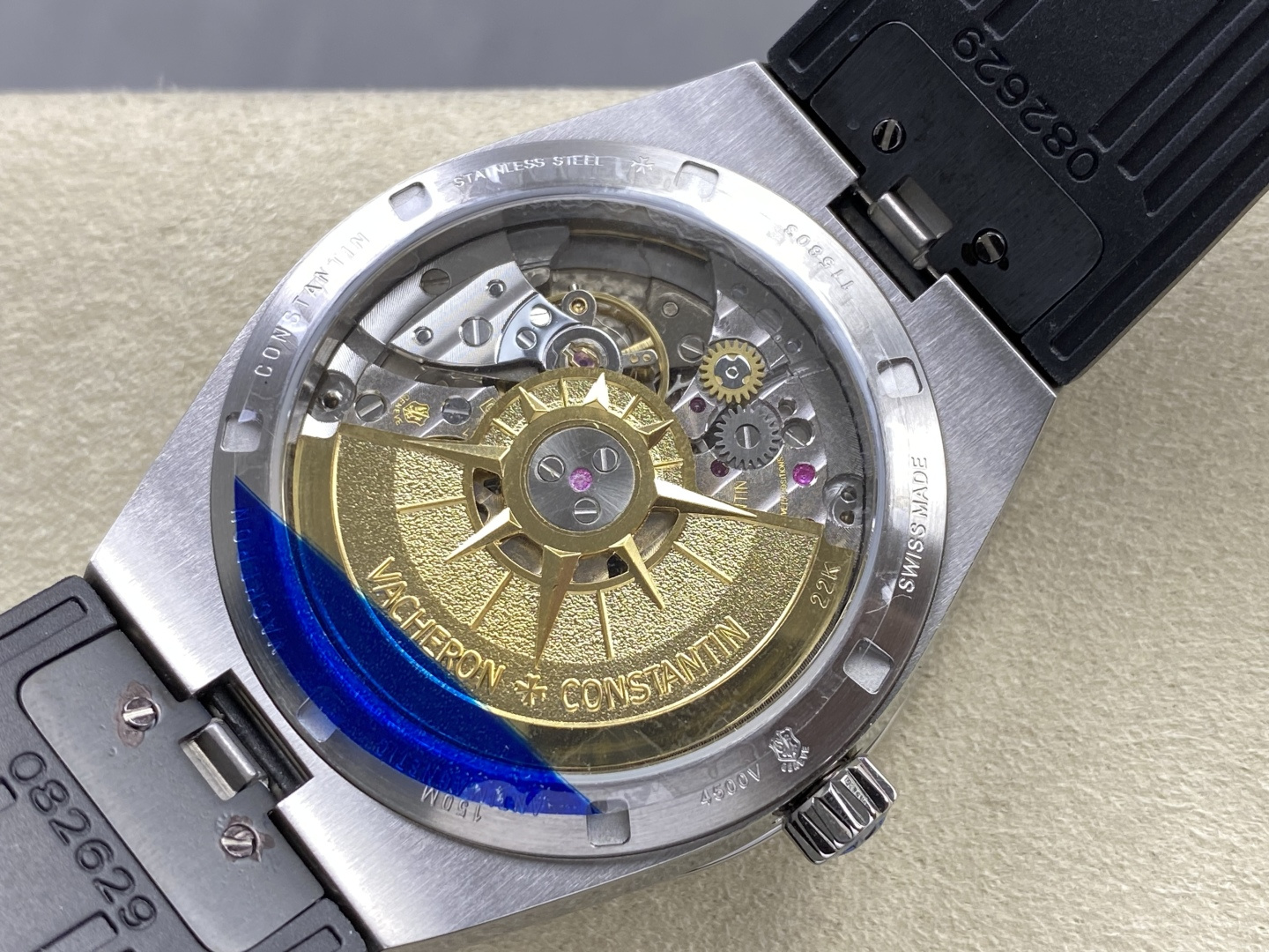 2917-f5209abdc0f29f49f9ad1d260968f575cd3e4fda45d72d6ab7804144d4ed6b49 Vacheron Constantin Overseas 4500V Stainless steel Rose Stainless-steel bracelet K1 Factory Configuration 145F11 1:1 Superclone