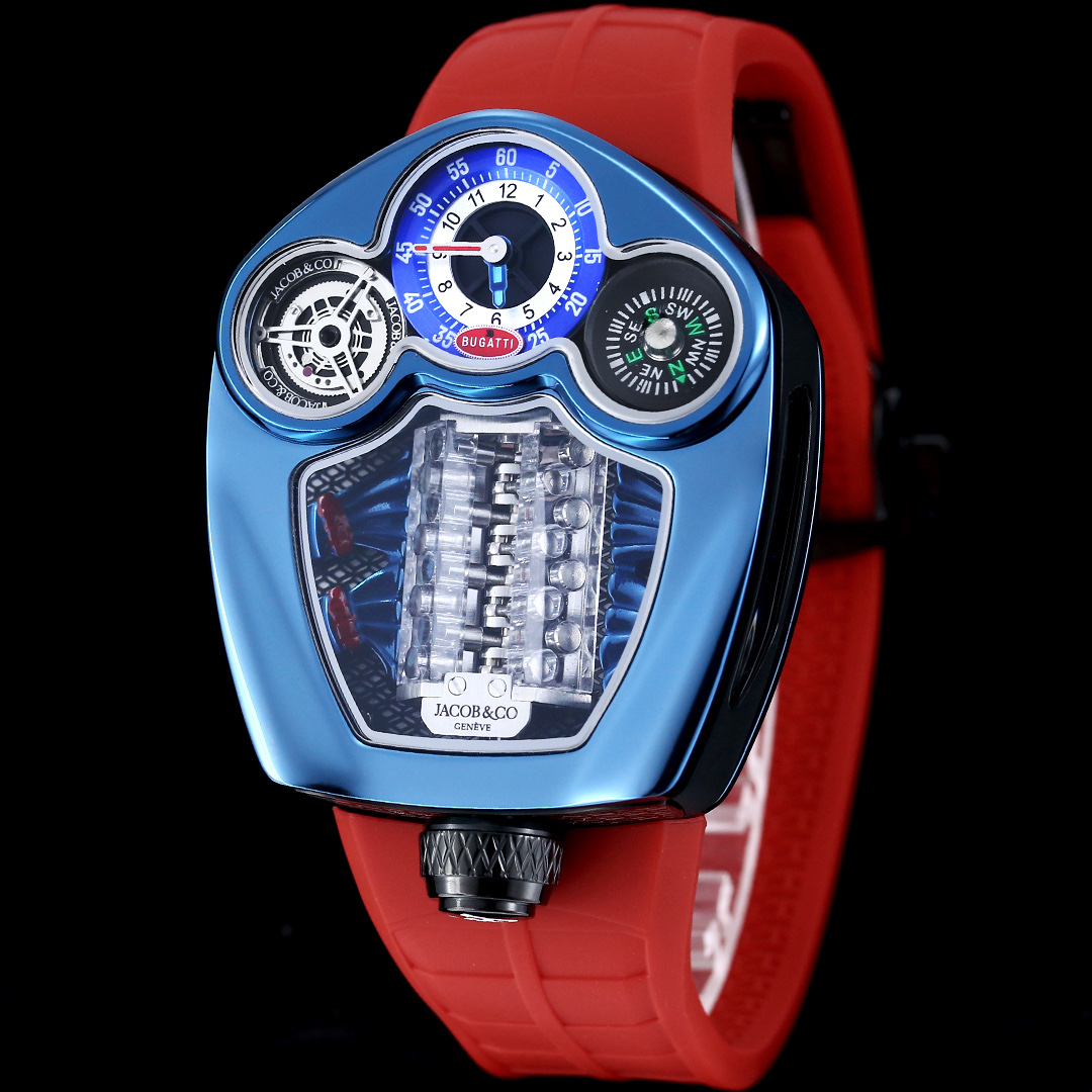 2876-94d712589dcb63572931f969cb093e275a6eaa0e70789dfbf350dd4edbc2e9ce Jacob & Co. Bugatti Chiron Platinum Tourbillon Configuration D1CC95 1:1 Superclone
