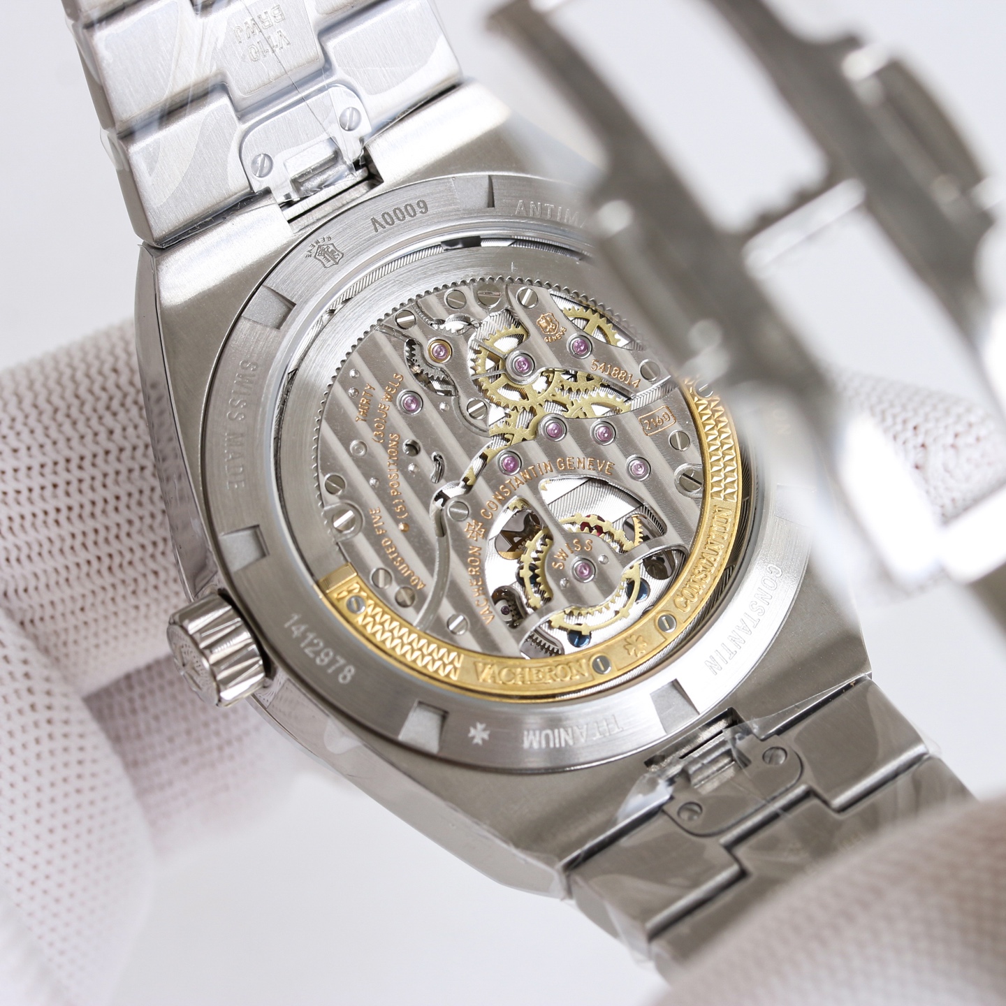 8454-e51226c1b481e1e68273f8f4faed58af2a651f631aa659075d11f874138e5181 Vacheron Constantin Overseas Stainless steel Blue 42.5X13.5 mm Tourbillon MKS Factory Configuration 159036 1:1 Superclone