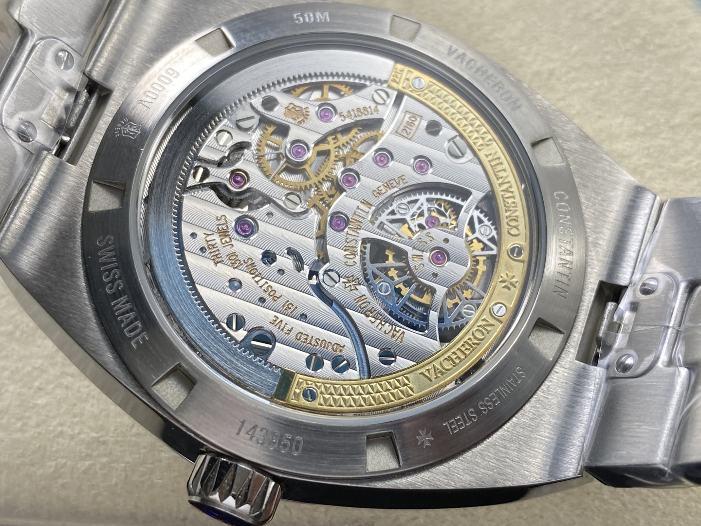 10001-5967b445c4fe1bb2c483226c8c79b7e1cc0eafec0813903d0ba6cadb5757b12a Vacheron Constantin Overseas 42.5 mm Tourbillon ANT Factory Configuration CC771D 1:1 Superclone