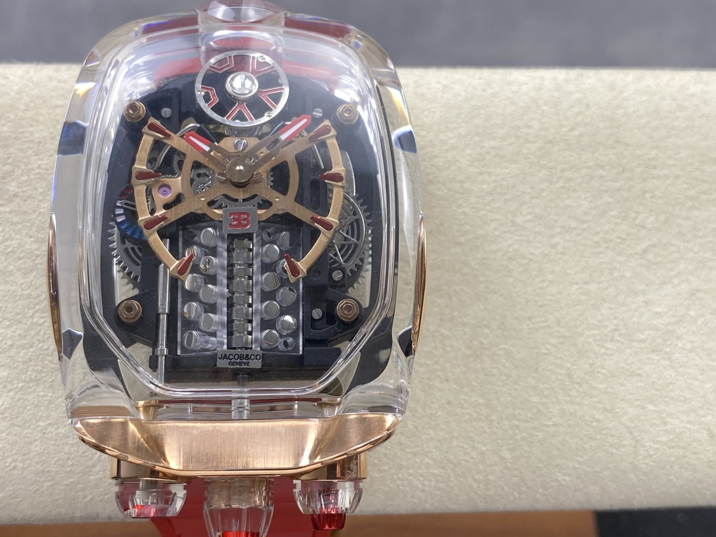 474-f47cdfd14ebb8f25dd652ea0ecae79828061d2295f0a70d719182d9062fda80f Jacob & Co. Bugatti Chiron Platinum Configuration 90EA90 1:1 Superclone