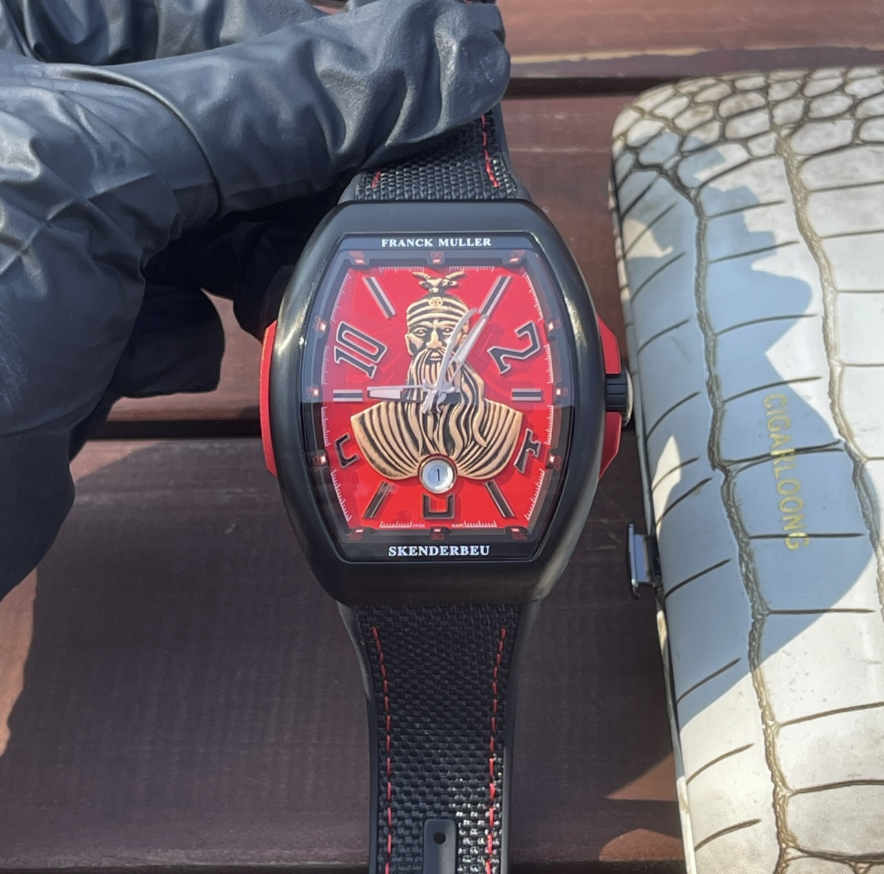 5666-f11f69e318383a3afda83340b1e668cc8b13448c581af9f0e8adde7d25bf31e4 Franck Muller Vanguard V45 Carbon composite 45 mm ABF Factory Configuration 33F80D 1:1 Superclone