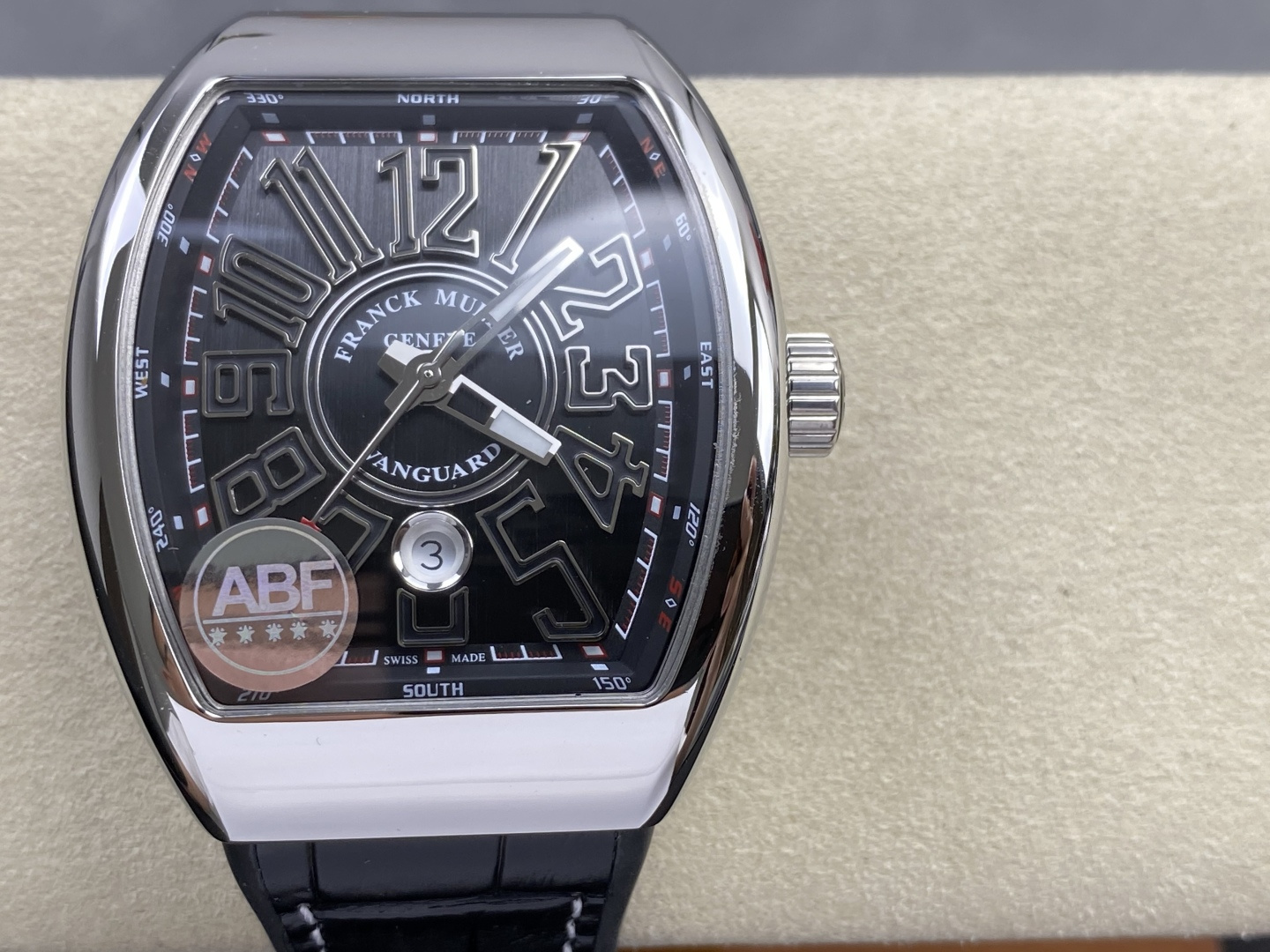 9741-0bcf6e758647be7886bcfcf4b4f3b8d5f7631808befebd4fcdb4a9d30dc1ec81 Franck Muller Vanguard V45 Carbon composite 45 mm ABF Factory Configuration 560A0D 1:1 Superclone