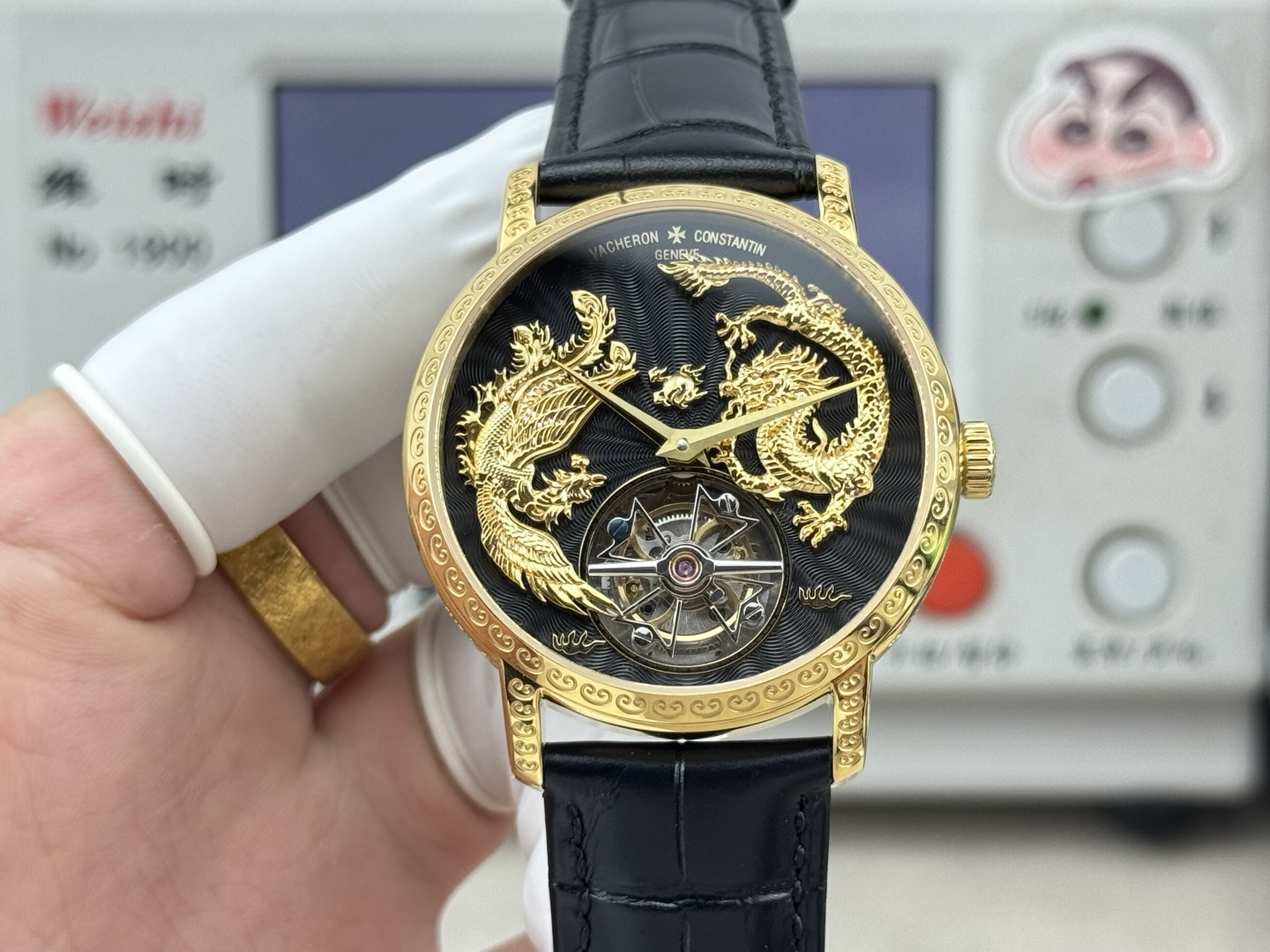 Vacheron Constantin Traditionnelle Rose-gold tone Black dial 41 mm Tourbillon Manual-wind ANT Factory Configuration 1A2EEE 1:1 Superclone