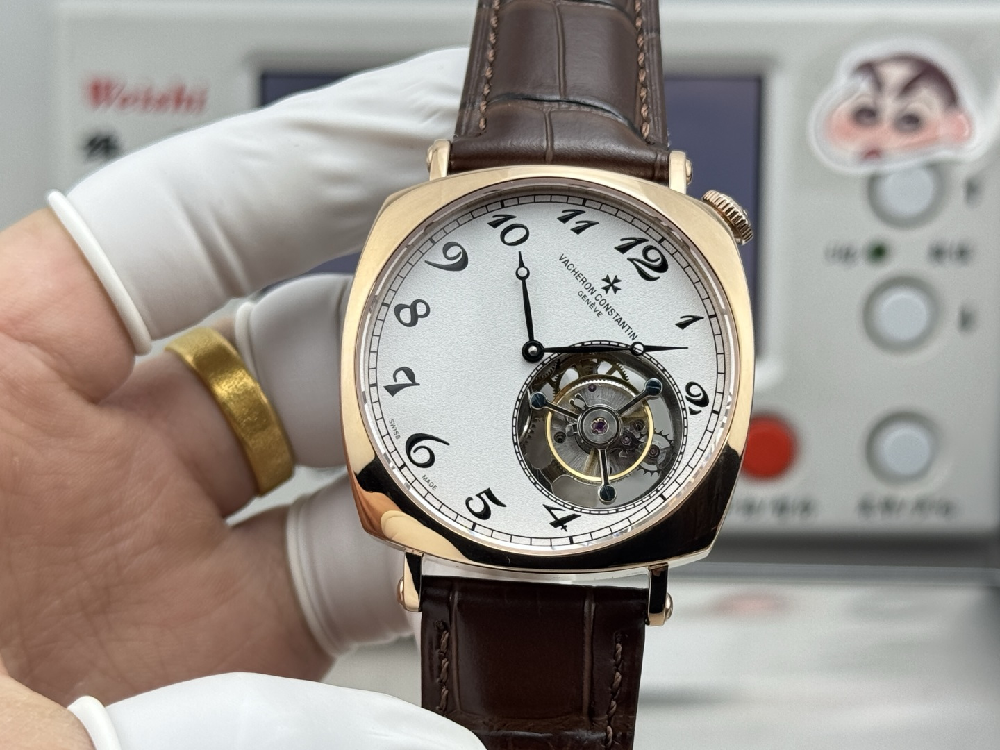 7421-5ec5b5305594c7278aa20a565417f2209512403bdc275f7a5353fde431a521f1 Vacheron Constantin Historiques American 1921-Inspired Tourbillon 6E00D6 1:1 Superclone