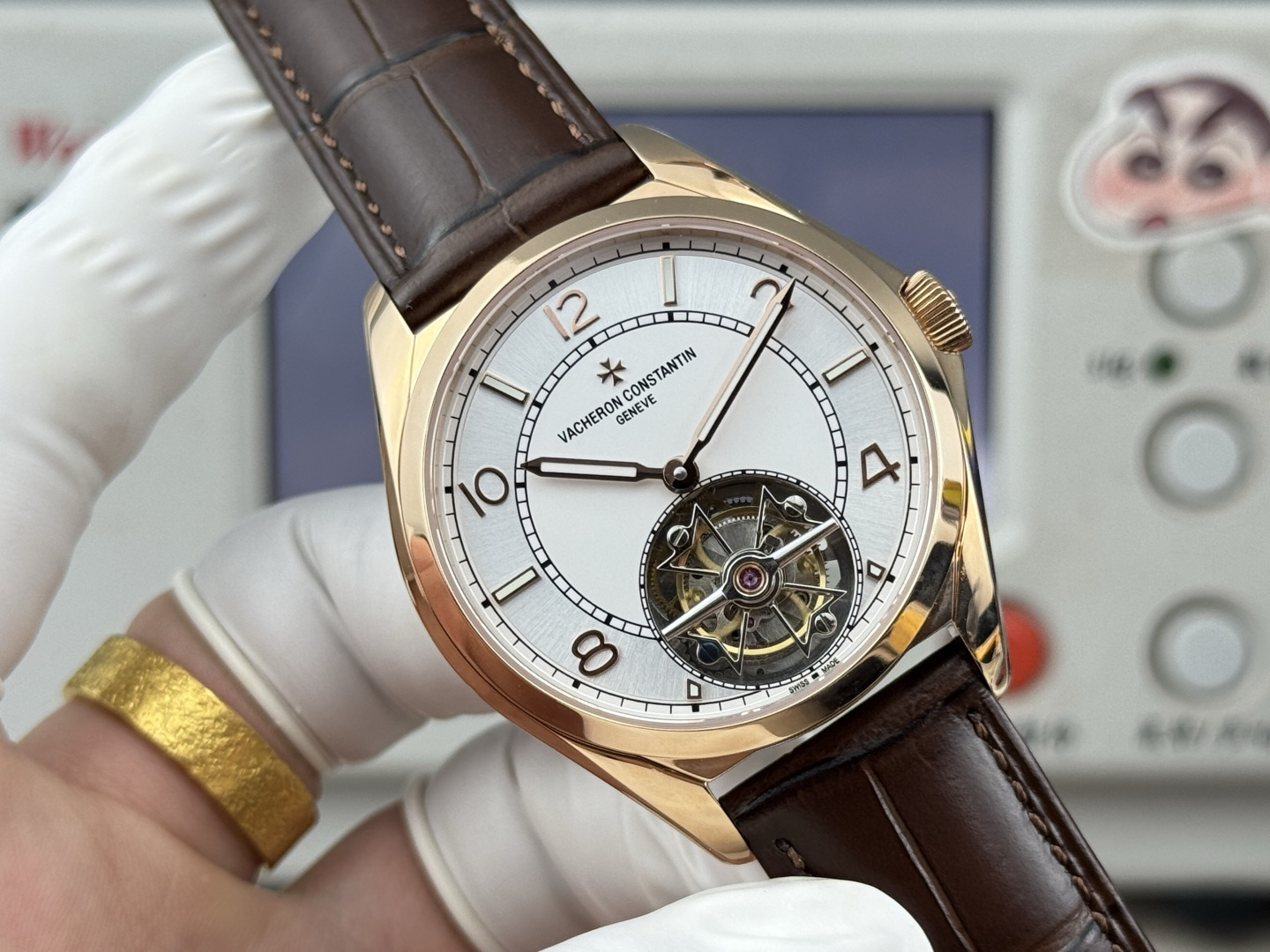14449-282925d301b72669944de52a0cc642d725d6c7a3bdcd172618d1334f854f5e82 Vacheron Constantin Fiftysix tourbillon – 41 mm – Pink Gold Watch 6000E/000R-B488 (X60R2316) 1:1 Superclone