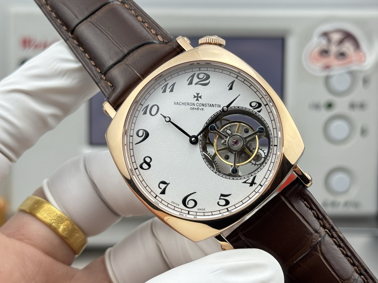 7423-108e7b970f9ed093f38acbe508a6ab53e9d5844f29882e9296a86f4047c352e7 Vacheron Constantin Historiques American 1921-Inspired Tourbillon 6E00D6 1:1 Superclone