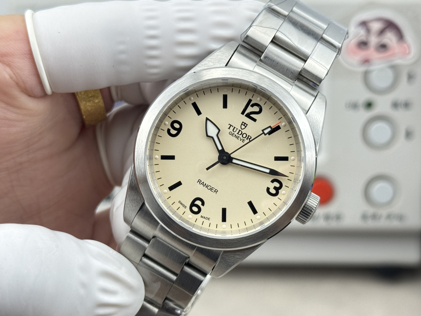 Tudor Ranger watch – 39mm steel case, Beige domed dial – m79950-0008 1:1 Superclone