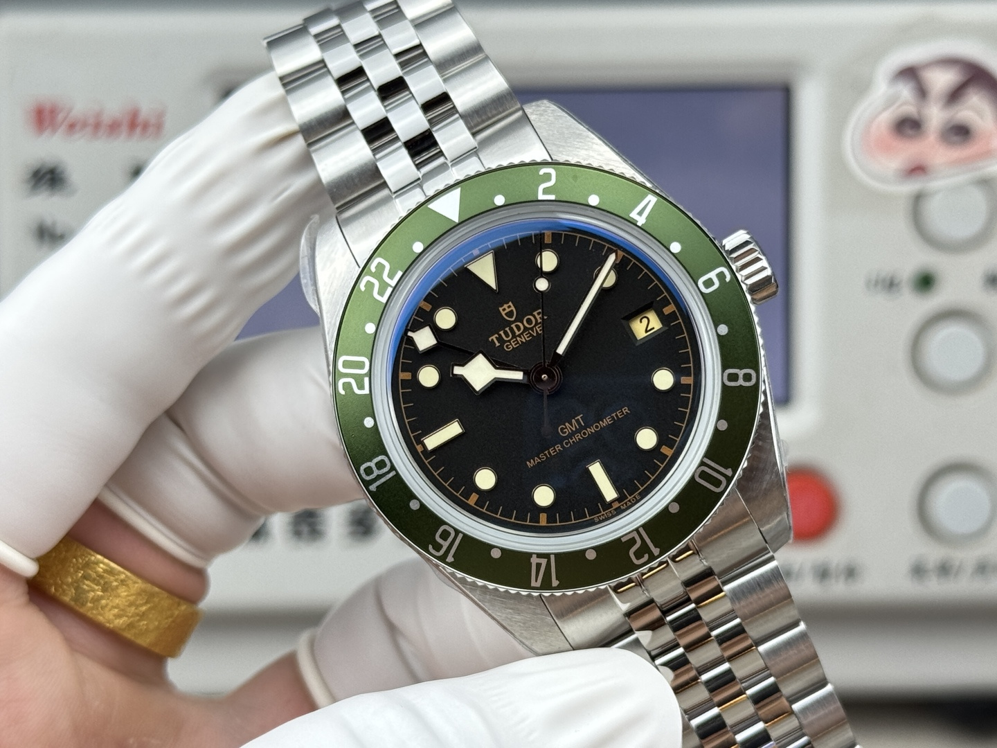 5920-e6f4dcfec069a8b0118f638aafeb80cc60760648931b5f5c2ba3d7873c6d3b4b Tudor Black Bay Blue Stainless steel White dial Stainless-steel bracelet 39 mm GMT / dual time Configuration 06F777 1:1 Superclone