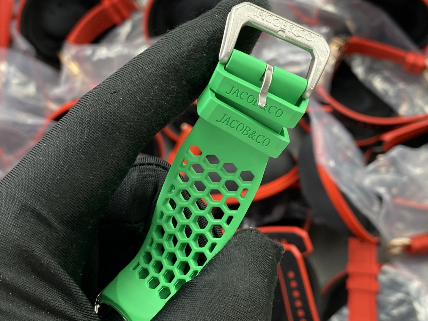 2393-4ca13dbec158356e9cb93be647b8710fb2e458a47b608c667f51bee23e4408e8 Jacob & Co. Epic X Stainless steel Rubber strap 44 mm Configuration 3A4D75 1:1 Superclone