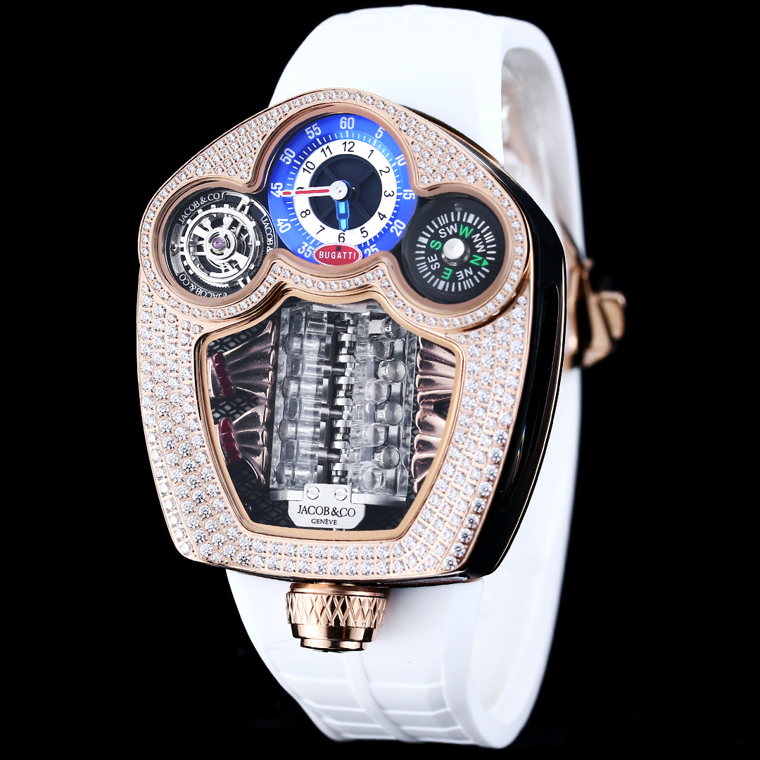 Jacob & Co. Bugatti Chiron Platinum Tourbillon Configuration 26CFEF 1:1 Superclone