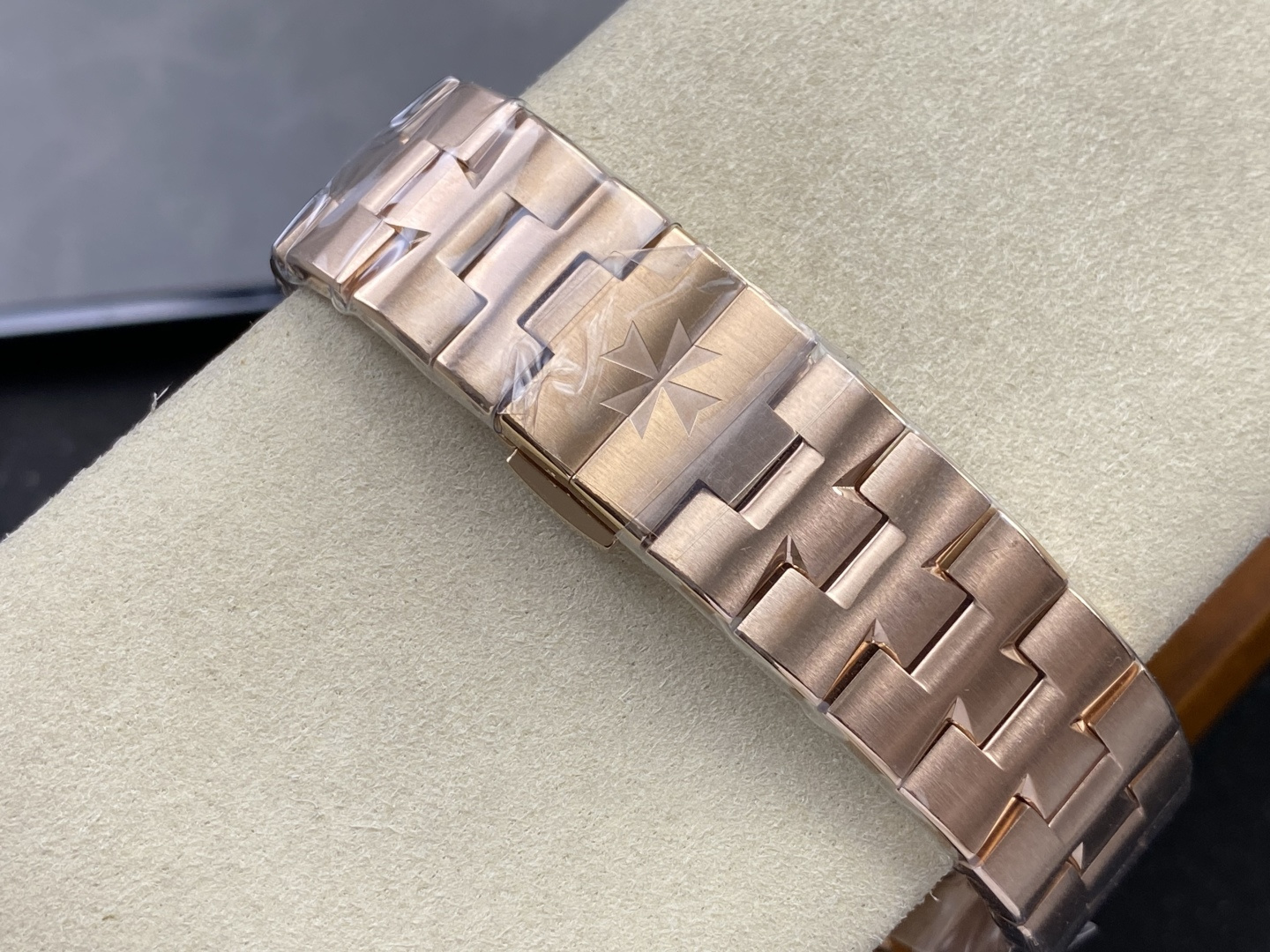 395-5b4c4357f406d77ff4f9c88ccbe19489b1fdcc9fa040b7a0370c76324d502b0f Vacheron Constantin Overseas 4500V Stainless steel Rose Stainless-steel bracelet K1 Factory Configuration D689F3 1:1 Superclone