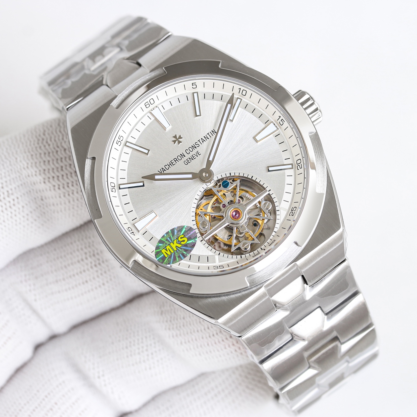 8453-35fea52ea3c35db307fa7a270b9f66fcdc40b59d91645e5ac88143f5036914bb Vacheron Constantin Overseas Stainless steel Blue 42.5X13.5 mm Tourbillon MKS Factory Configuration 159036 1:1 Superclone