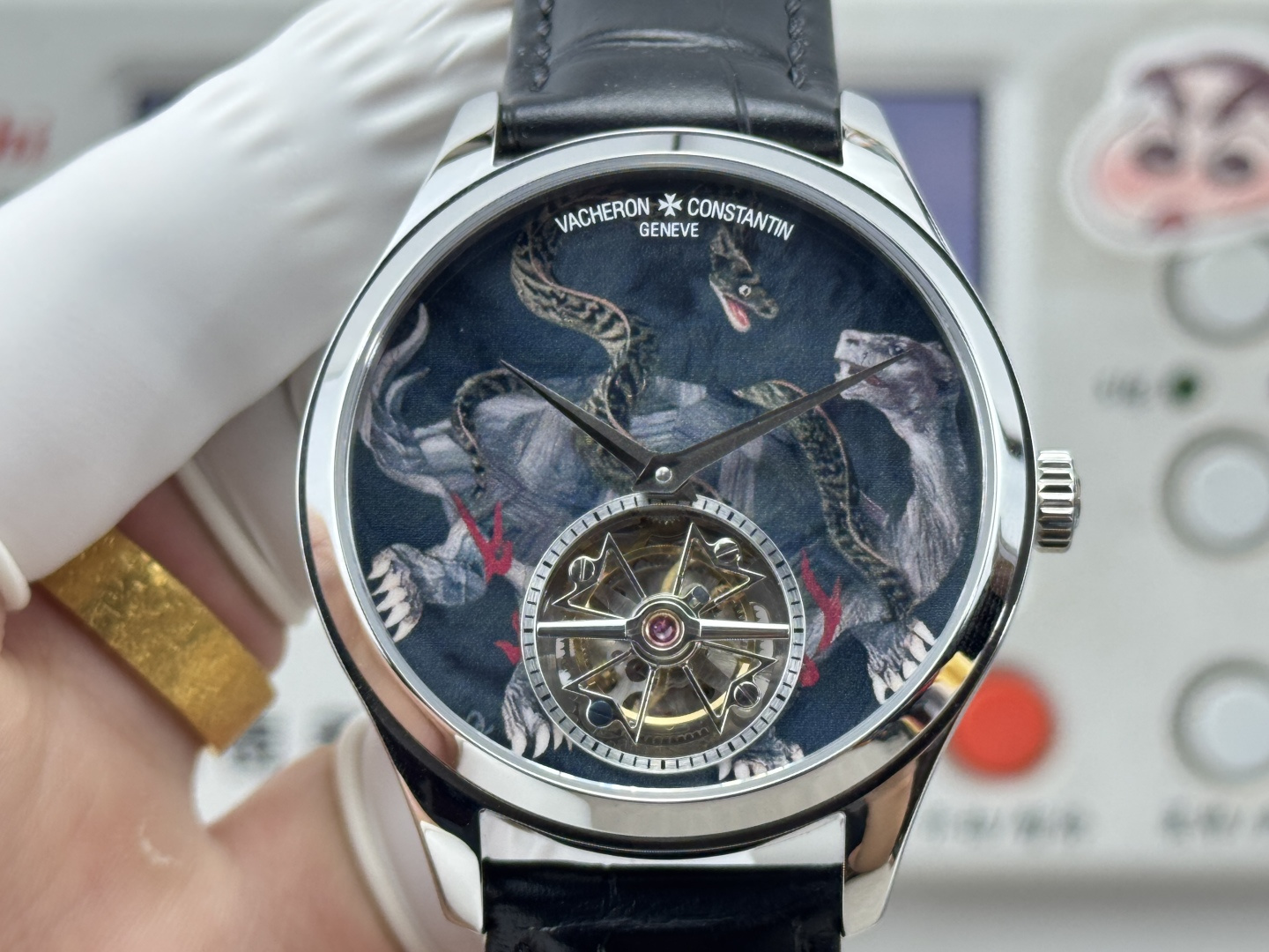 14057-503e89f41525b0a22c68c69d5b9fb81c4893e6f2c2090ce3119ff9e4d3c35633 Vacheron Constantin Overseas 42 mm Tourbillon Manual-wind ANT Factory Configuration A196FF 1:1 Superclone