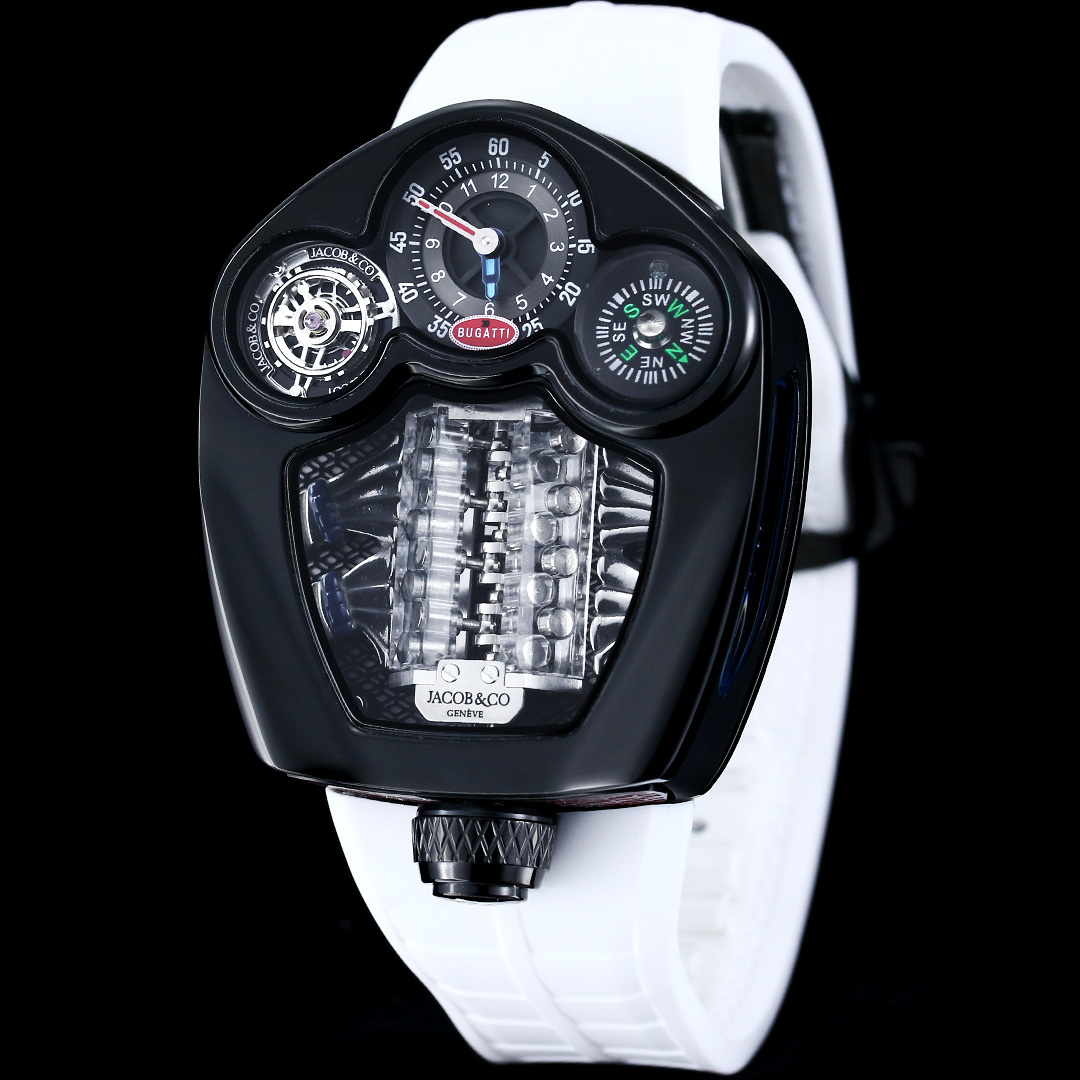 7923-0592639093bf09001fe4defe73540e6be15fb1d6db6df7ecd04ac798f4e5999e Jacob & Co. Bugatti Chiron Platinum Tourbillon Configuration EA1D39 1:1 Superclone