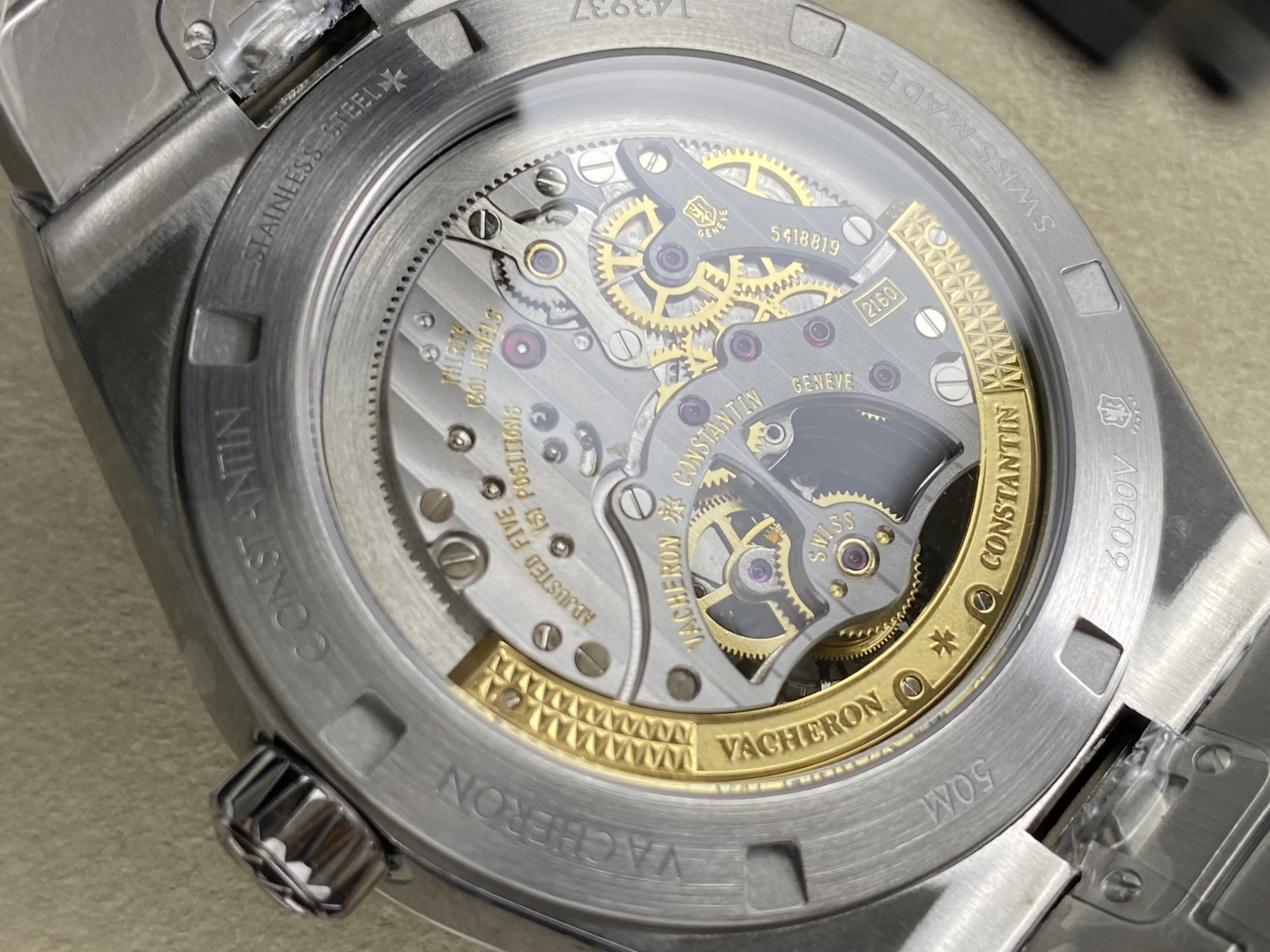 15457-7a5d3a3f5cf649aa2c3ec6912986d42dcaf146c04769a00b04d20f6cb77d15e1 Vacheron Constantin Overseas Stainless steel Blue 42.5X13.5 mm Tourbillon Configuration B40662 1:1 Superclone