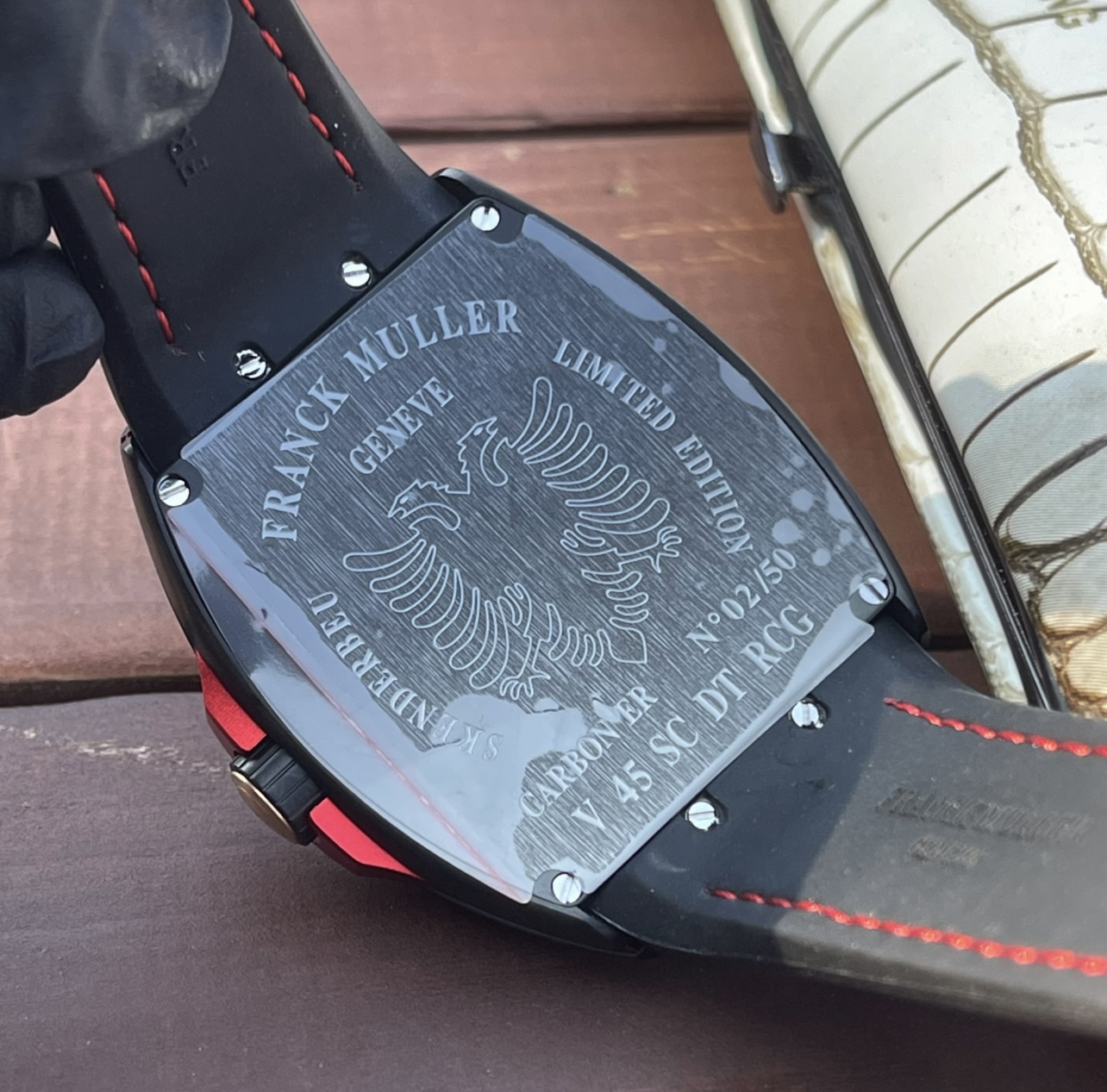 5662-0bdb7e9e76849fd1b3cbb91ad30d1db516682ef61a4fdaedb6982e8aa582049e Franck Muller Vanguard V45 Carbon composite 45 mm ABF Factory Configuration 33F80D 1:1 Superclone