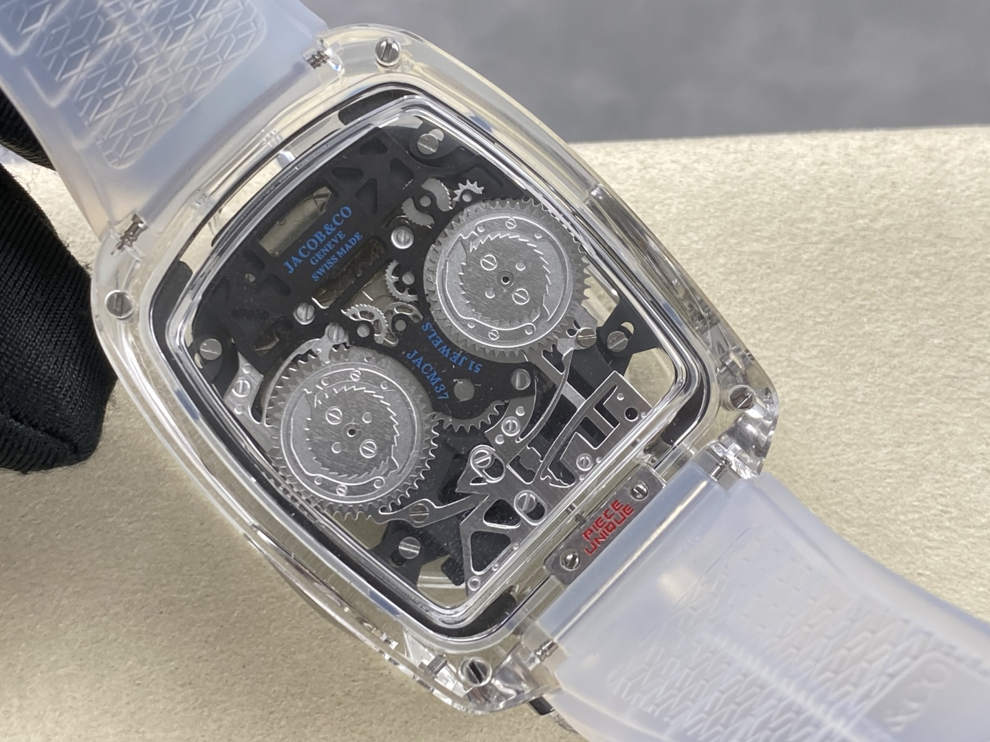 4994-144a0f57cfb9a63cd5709bd0567043da931dbe62075a0a1b5967cf1090349087 Jacob & Co. Bugatti Chiron Platinum Configuration 69DCCE 1:1 Superclone