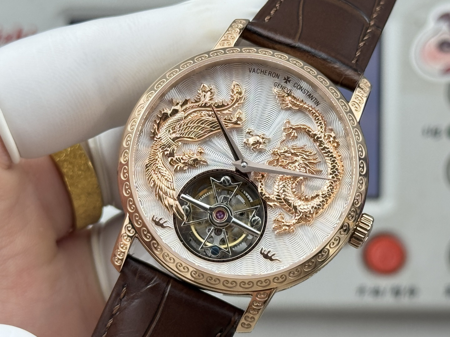 15778-b464683ae952fbfb26b8fab8825cff85f12f78cad41916a3beb8783fee315bff Vacheron Constantin Traditionnelle Rose-gold tone Black dial 41 mm Tourbillon Manual-wind ANT Factory Configuration 3E5548 1:1 Superclone