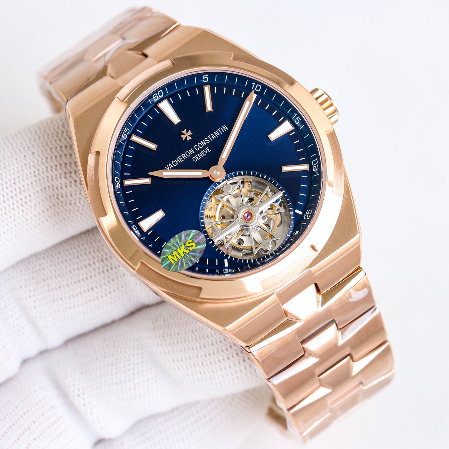 8452-8cba02009c678c9f929e5da0913ae9665e362f8da6ee37975ea1fc1689c07ef2 Vacheron Constantin Overseas Stainless steel Blue 42.5X13.5 mm Tourbillon MKS Factory Configuration 159036 1:1 Superclone