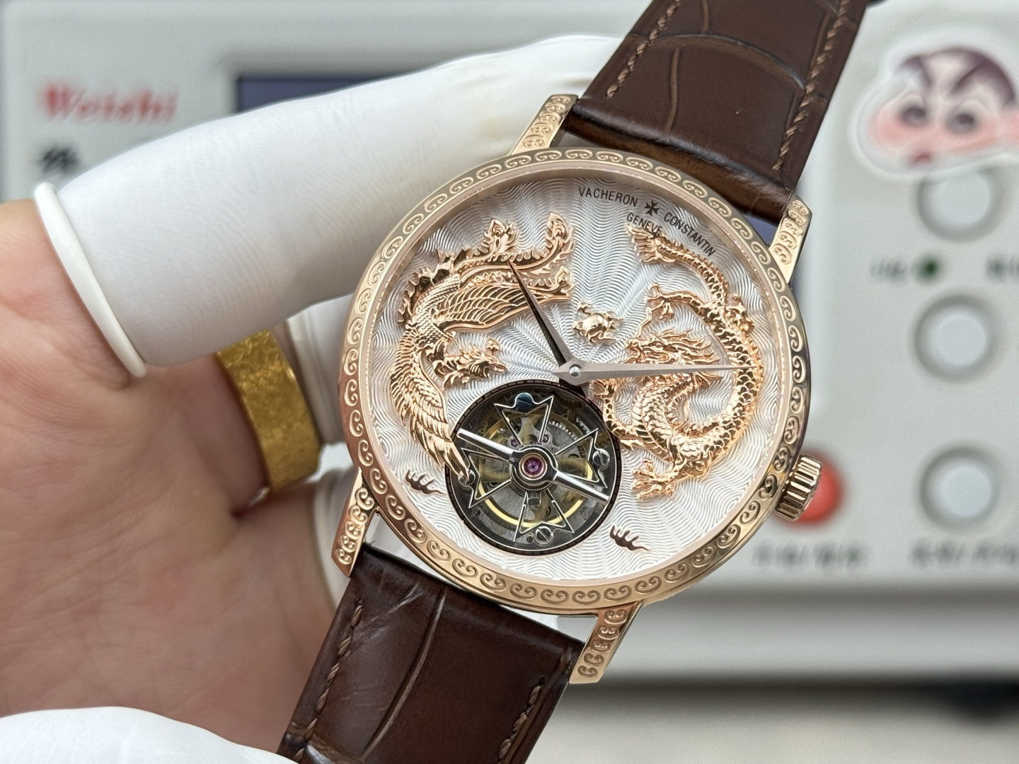 15776-06b36932ad14c62997ba33e04565fca17feb960596c95af6ec0993be0dd42687 Vacheron Constantin Traditionnelle Rose-gold tone Black dial 41 mm Tourbillon Manual-wind ANT Factory Configuration 3E5548 1:1 Superclone