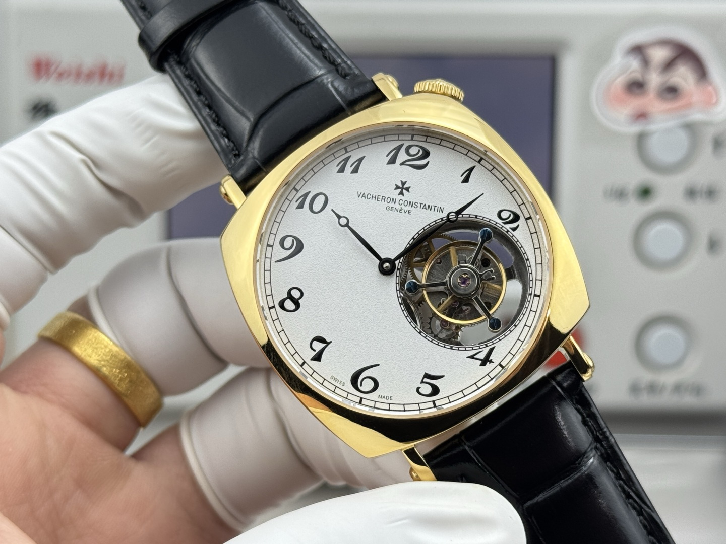 9827-c58b54ae409e123fc404a6e98ac54e437215dc9f5e0ca0d42bcd480d47382ac8 Vacheron Constantin Historiques American 1921-Inspired Tourbillon 71B5AF 1:1 Superclone