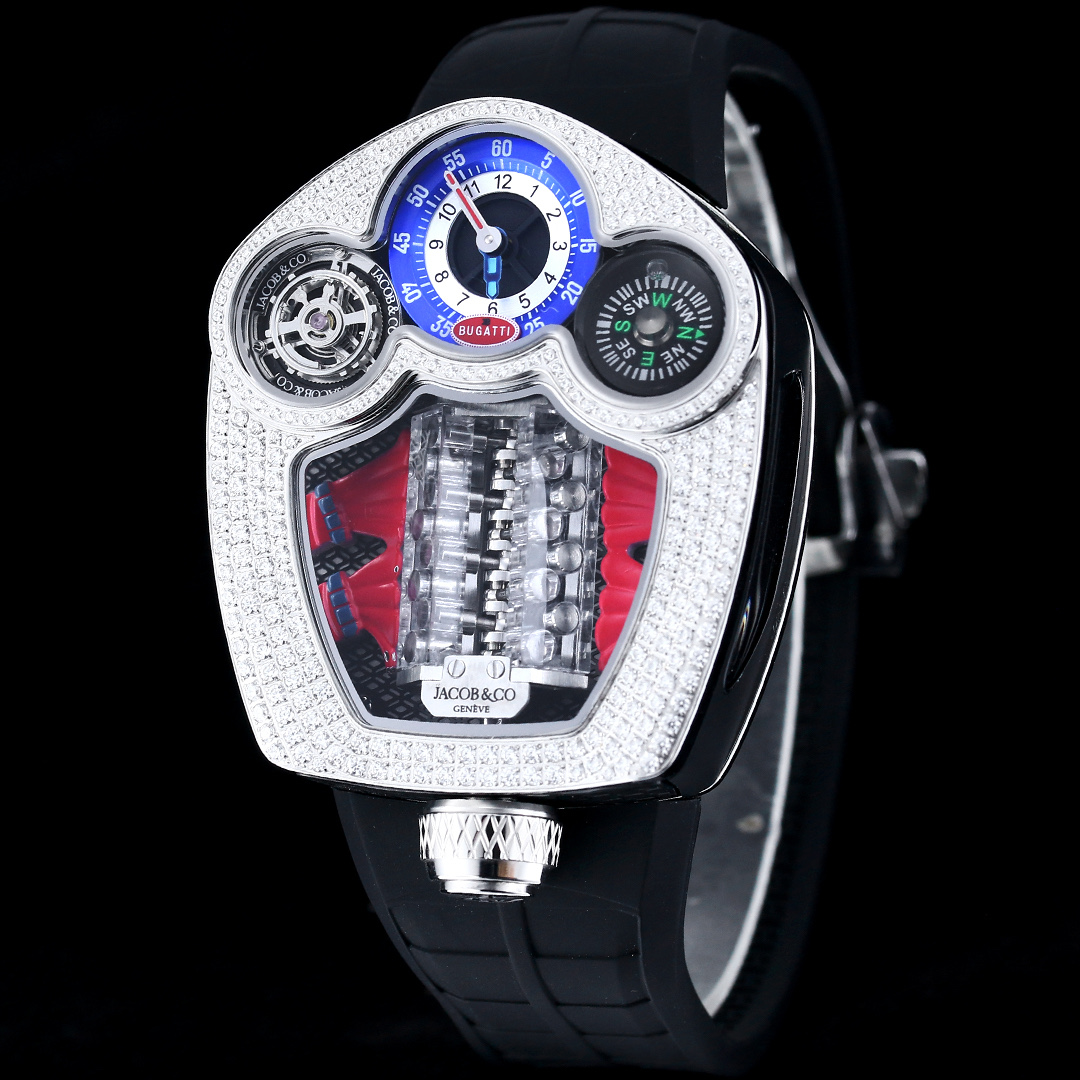 Jacob & Co. Bugatti Chiron Platinum Tourbillon Configuration 02A6C5 1:1 Superclone