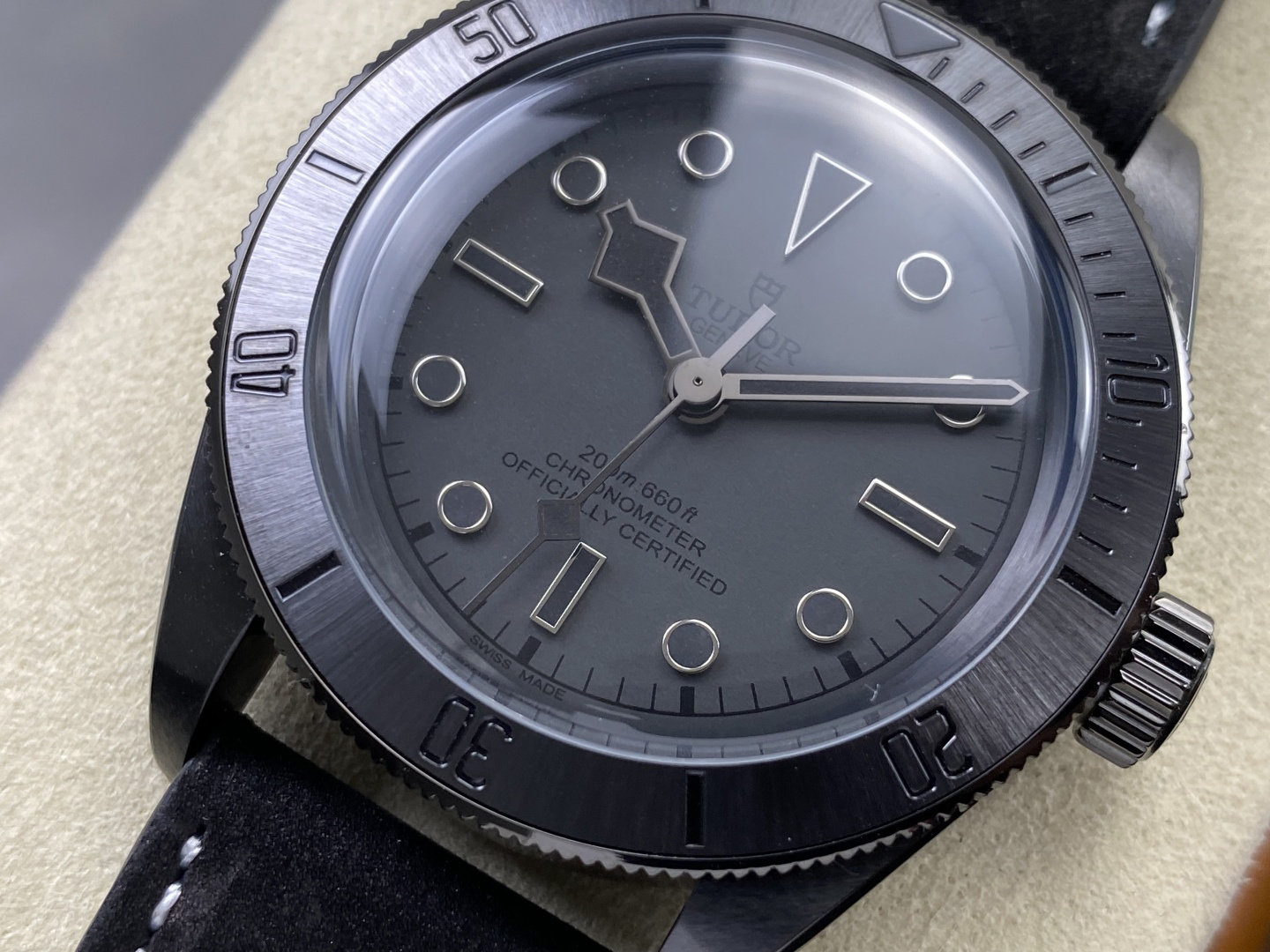 3984-9922971756be147eafd24d2e7618bb775c9d153c37976469c3c5204213a0784a Tudor Black Bay Black Black Leather strap 41 mm Tourbillon GR Factory Configuration AC4E08 1:1 Superclone