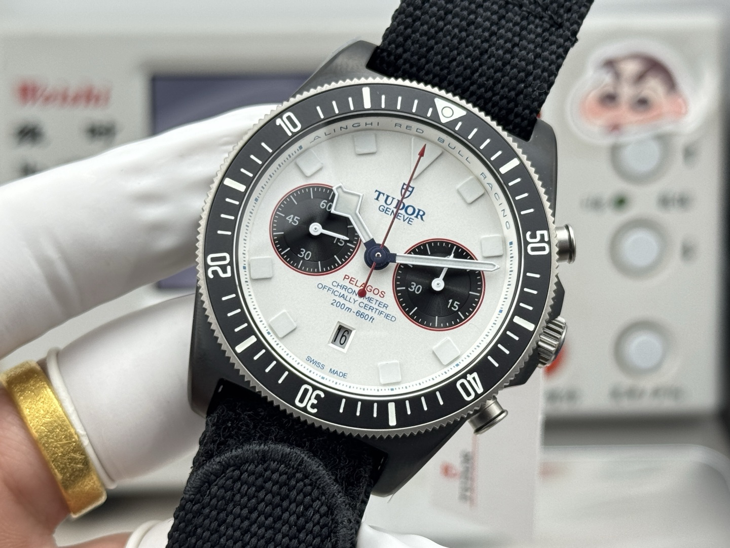 Tudor Pelagos FXD Chrono Alinghi Red Bull Racing Edition M25807KN-0001 1:1 Superclone