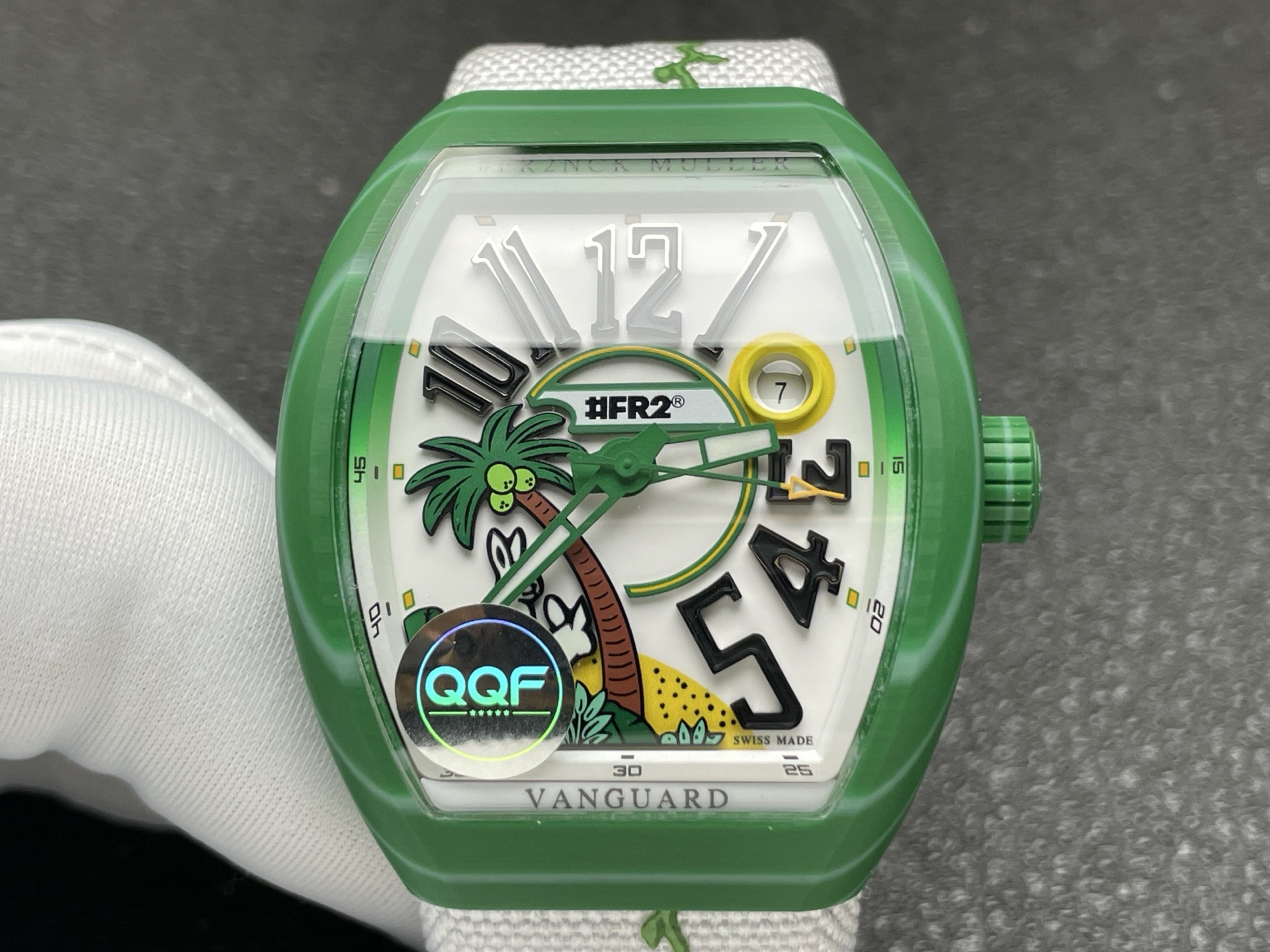 17833-0abb474f72d521846cd0067080ee58f3a96411e59cf850f378a854b67239a9ea Franck Muller Vanguard V41 Carbon composite 41 mm Date display QQF Factory Configuration E633B8 1:1 Superclone