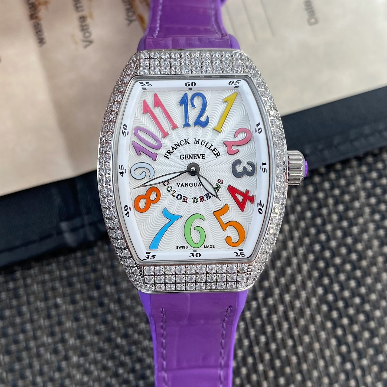 11855-04f136fd934c110c6c2950dc7bc8f609405e3af039d9a2a615f65806ae6d7e08 Franck Muller Vanguard V32 Leather strap 42.3 mm Configuration 6ACE31 1:1 Superclone