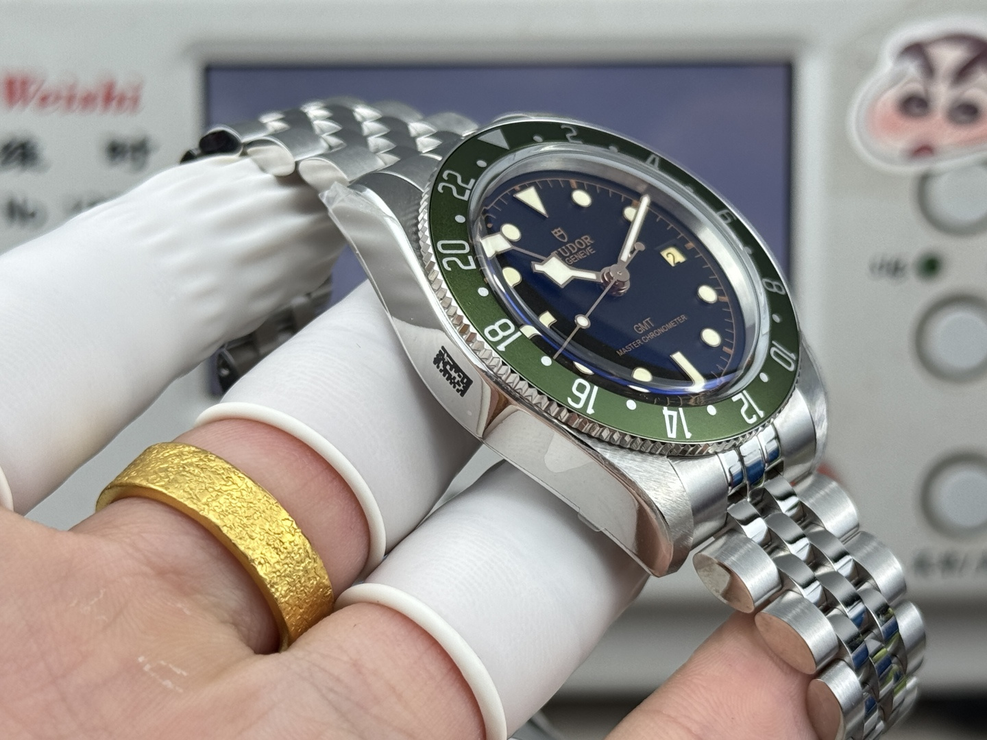 5914-df4ecf0783628519bab6c4f48a85240c771775459567d652939c339c40f27ca9 Tudor Black Bay Blue Stainless steel White dial Stainless-steel bracelet 39 mm GMT / dual time Configuration 06F777 1:1 Superclone