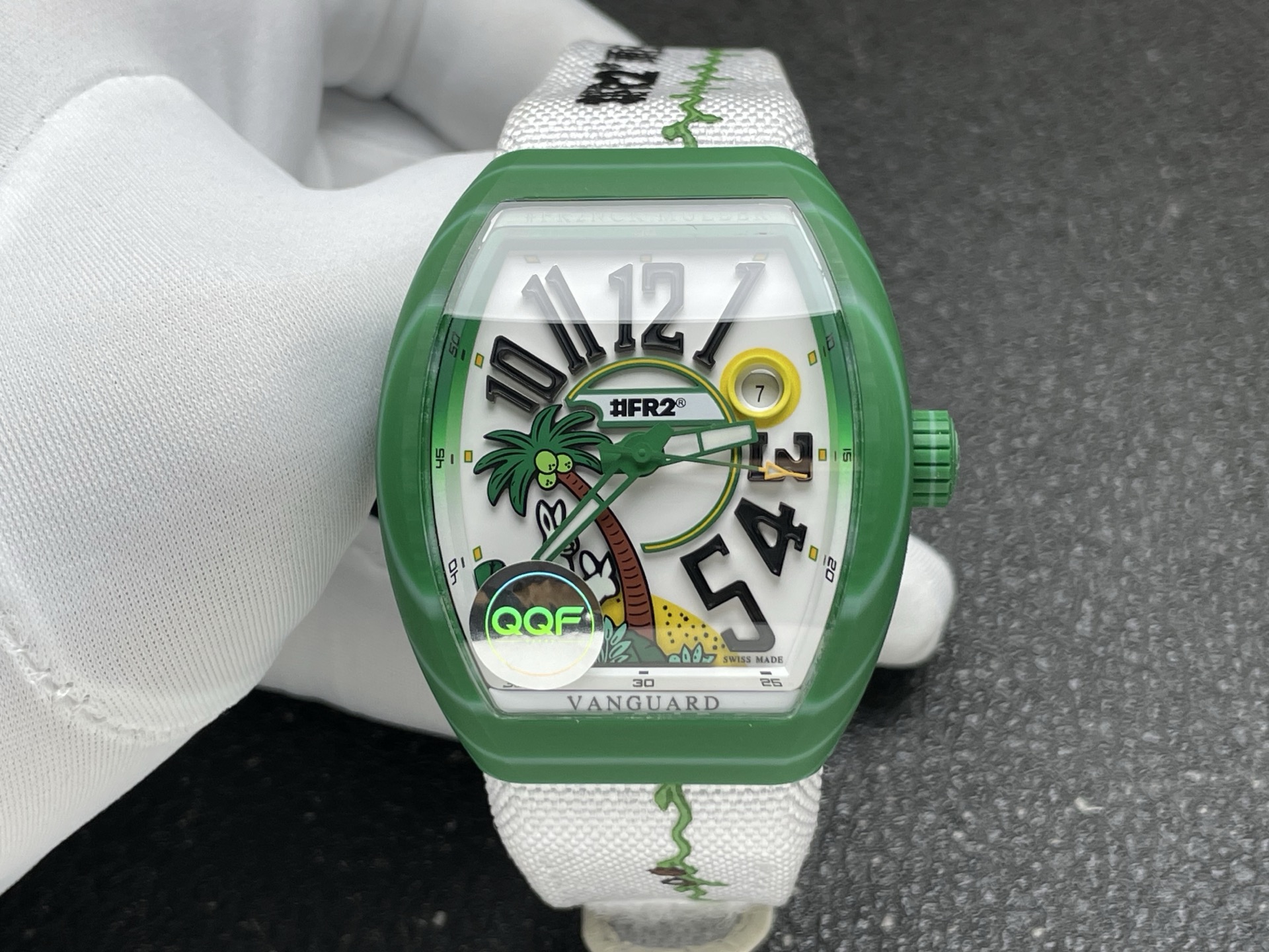 17834-44fee684c6b36d5b49950ae5c99ce60e013707064e14148a5cc1992fe1a285d9 Franck Muller Vanguard V41 Carbon composite 41 mm Date display QQF Factory Configuration E633B8 1:1 Superclone