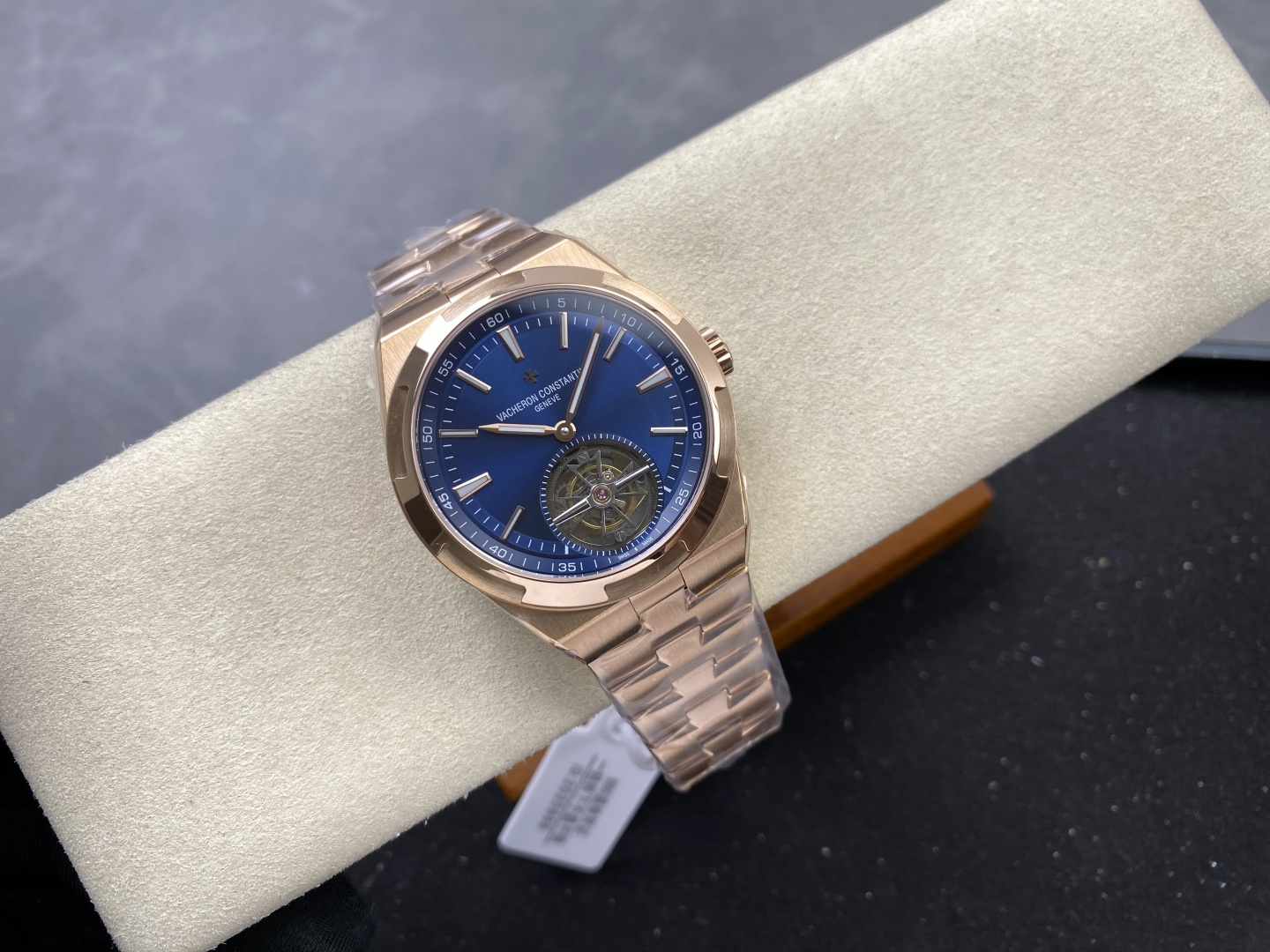 Vacheron Constantin Overseas Stainless steel Blue 42.5X13.5 mm Tourbillon Configuration 1DD77B 1:1 Superclone