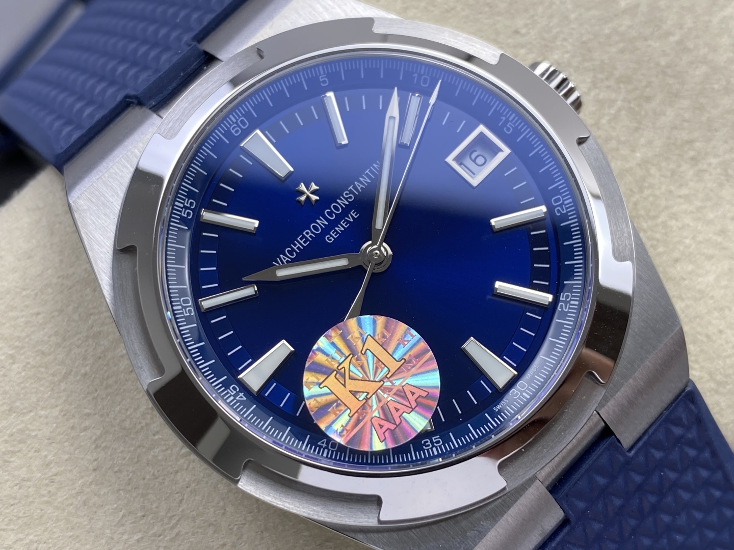 10105-6616551be2e7d035dd81f4a1f913a0351ec903f1fd35b19fe996cf71eca30521 Vacheron Constantin Overseas 4500V Stainless steel Rose Stainless-steel bracelet K1 Factory Configuration 3A012E 1:1 Superclone