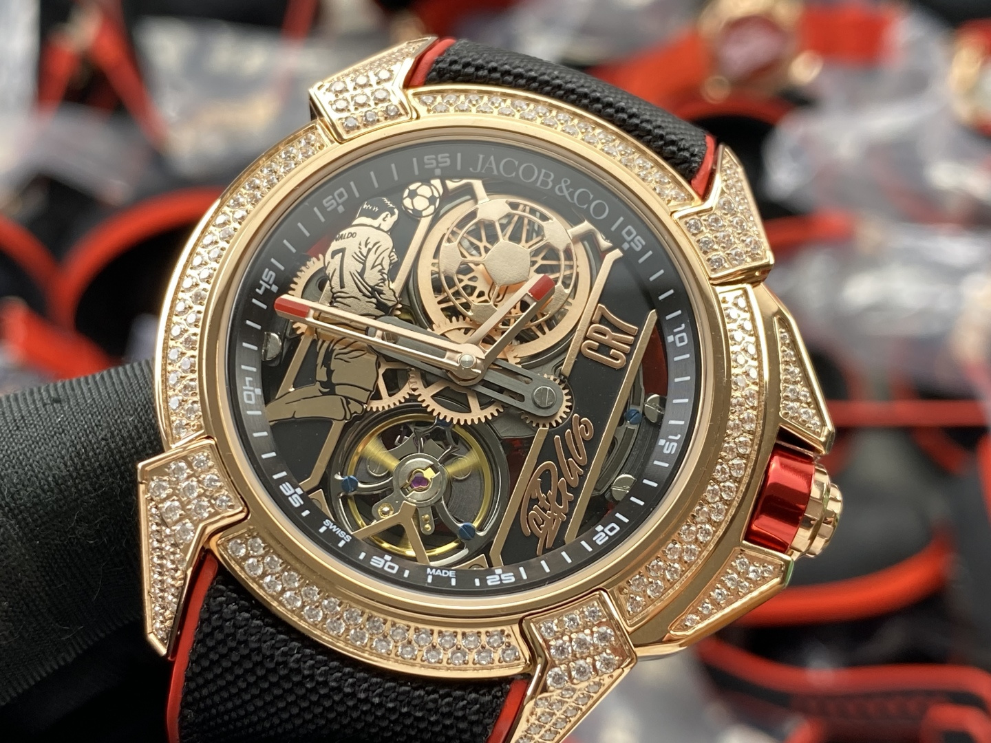 12664-584c3bff1a484bf75f415c0cf2af1b76a0d0273b86ae86e32e13c3694b965e2a Jacob & Co. Epic X Stainless steel Rubber strap 44 mm Configuration 7CA546 1:1 Superclone